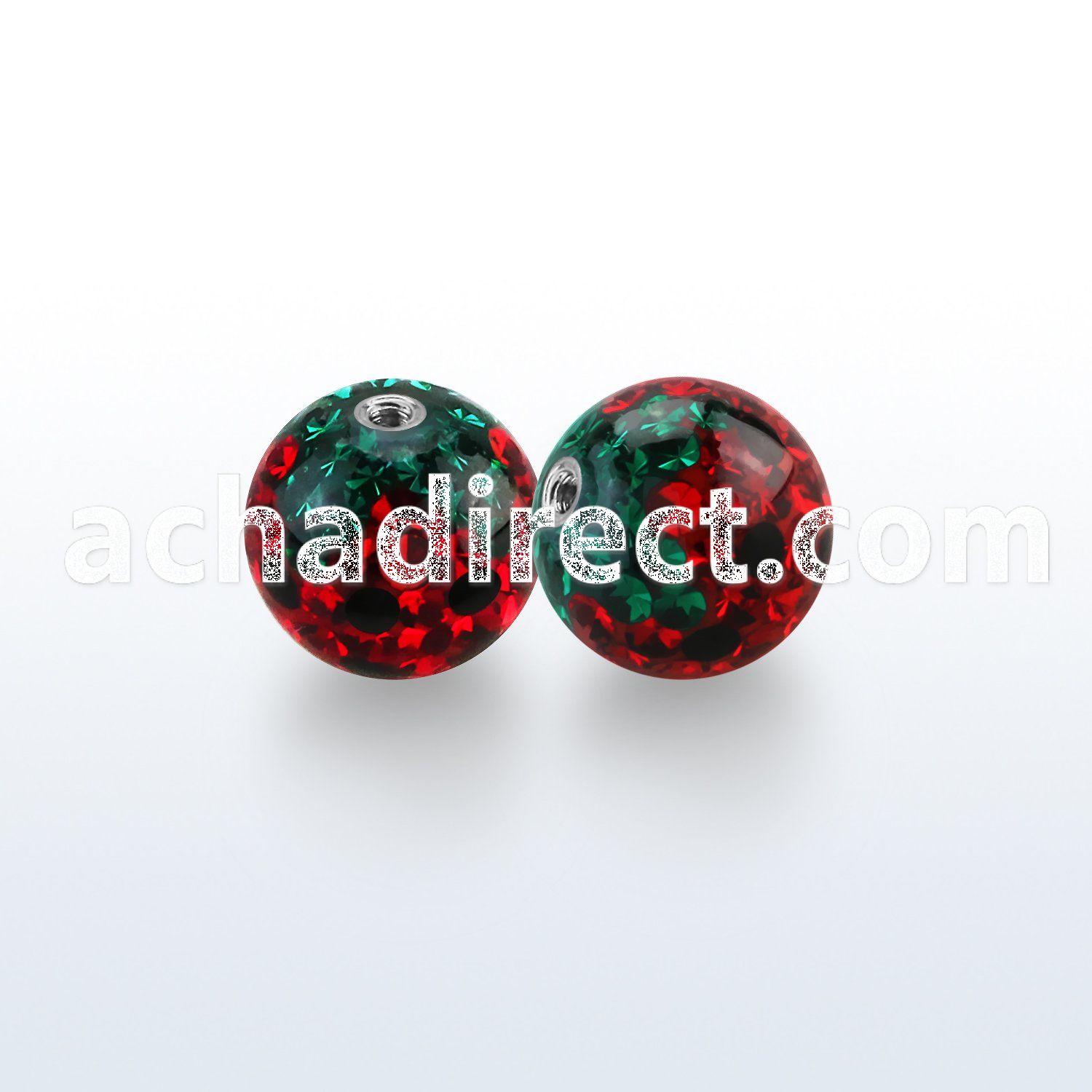 10mm ferido glued multi crystal ball in strawberry design
