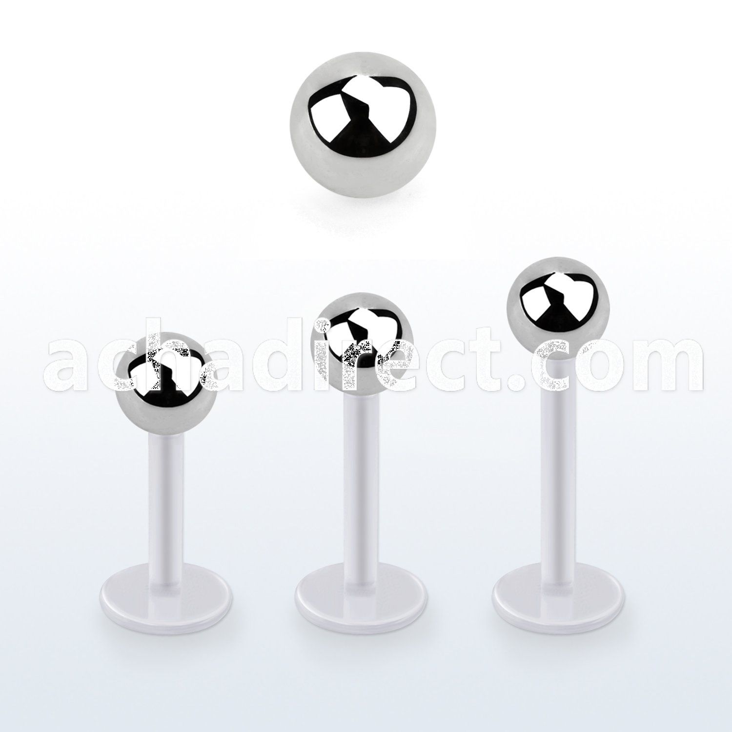 albb5 bio  flex labret, 16g (1.2mm) with a 5mm steel ball