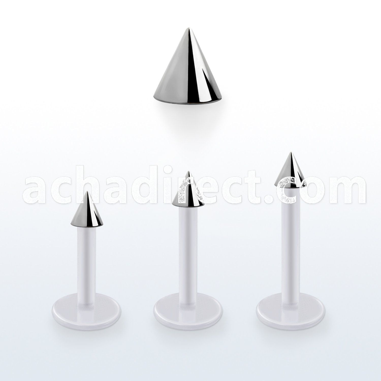 albcn25 bioflex labret w a 2.5mm steel cone