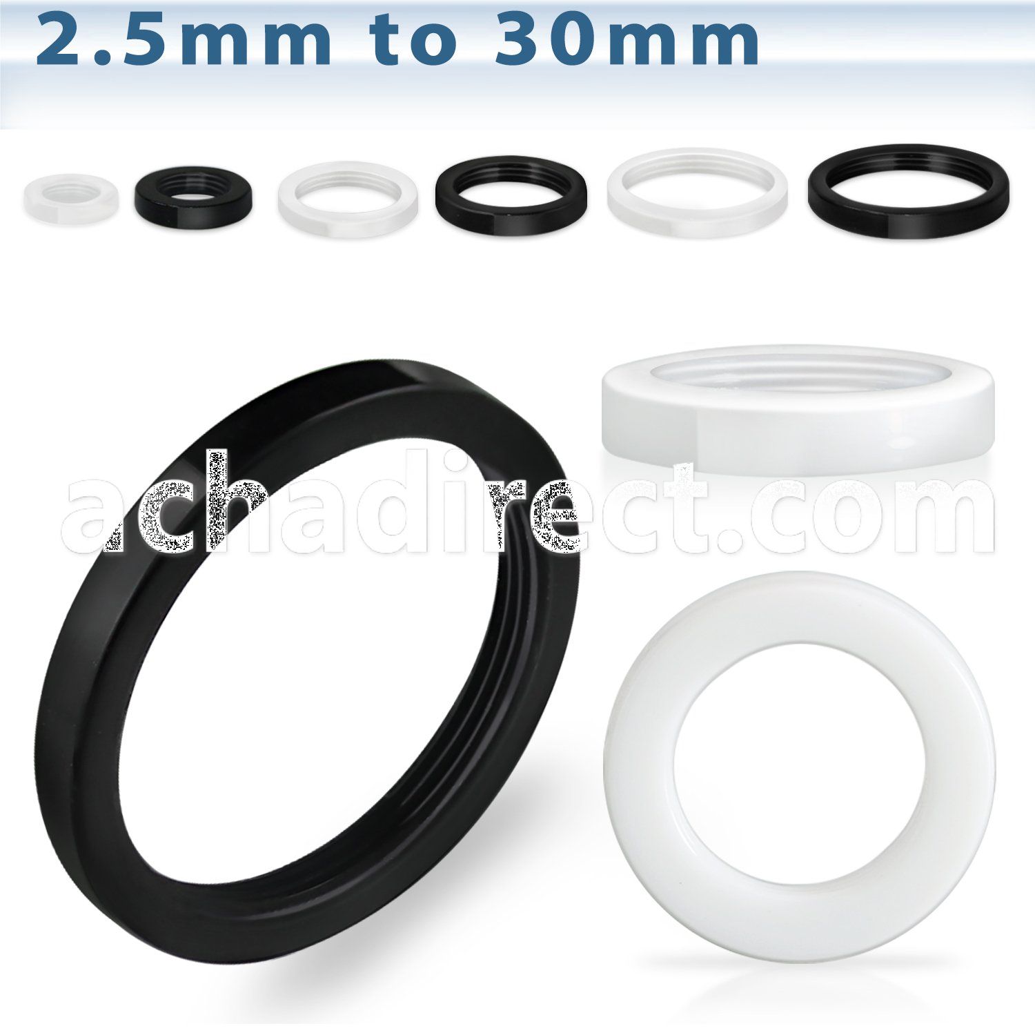 ari loose acrylic ring for screwfit acrylic plug tunnel