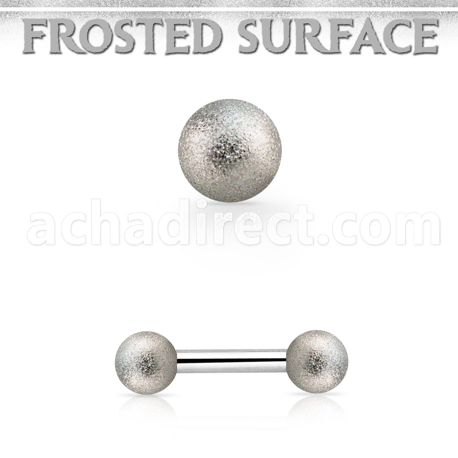 bbefo3 surgical steel eyebrow barbellw 2 3mm frosted steel ball