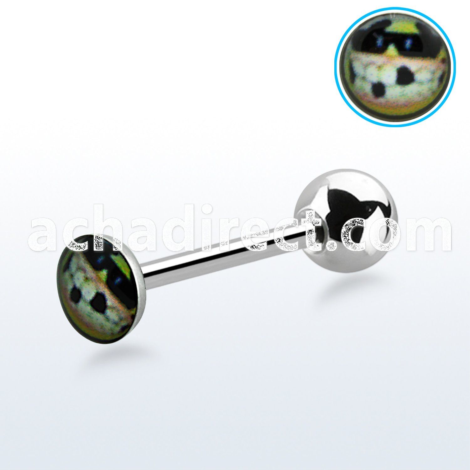 bbfsmg 316l steel tongue barbell with smile sunglasses face