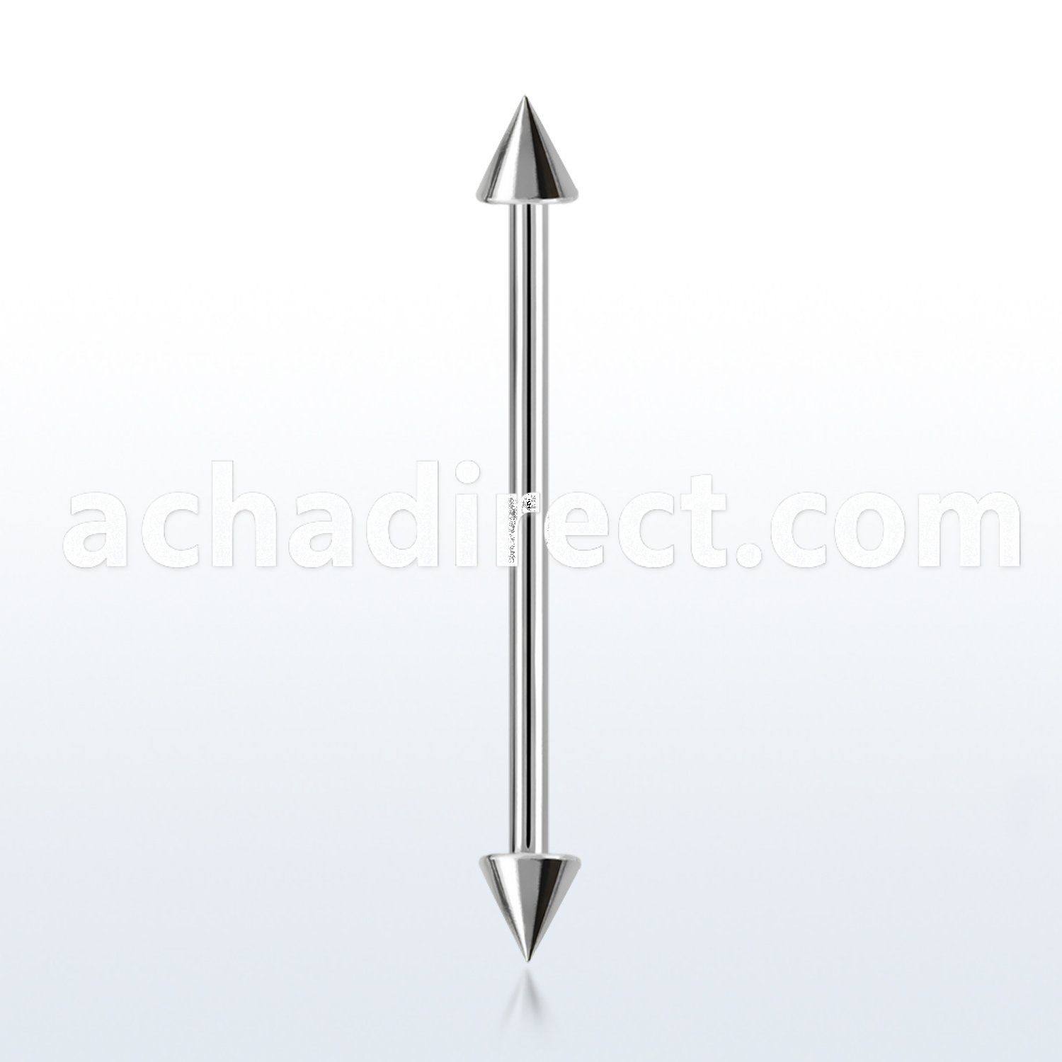 bbindcn4 1 6mm 316l steel industrial barbell with 4mm cones