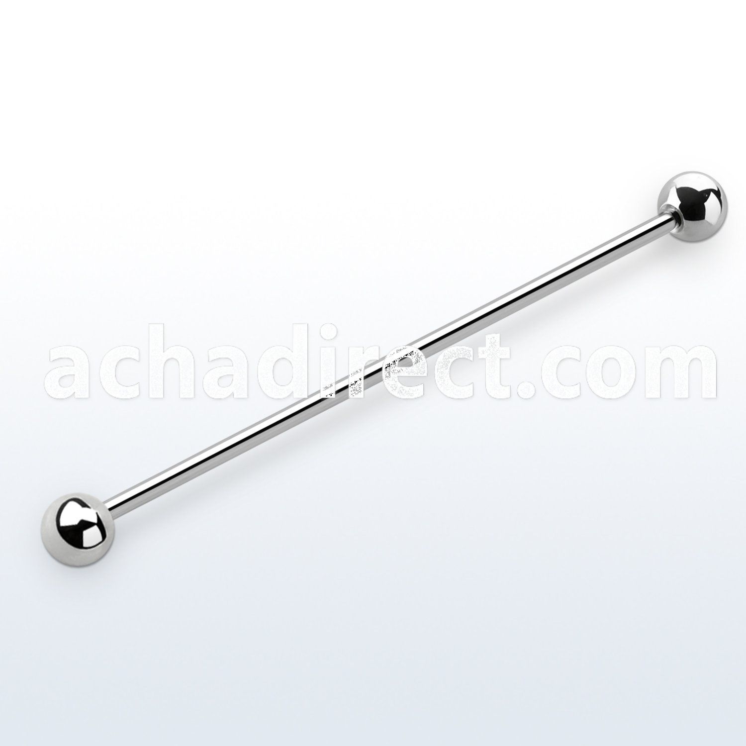 bbindl xtra long 316l steel industrial barbell with 5mm balls