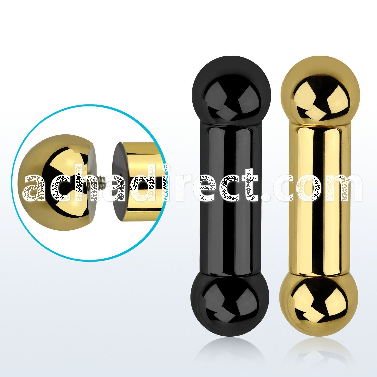 bbt2 anodized 6mm 316l steel gauge tongue barbell 10mm ball