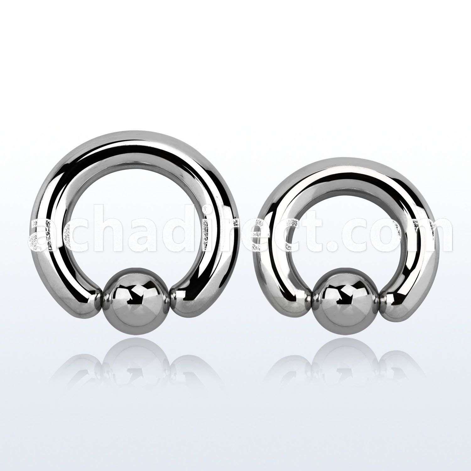 bcr2 316l steel 6mm ball closure ring with 10mm ball