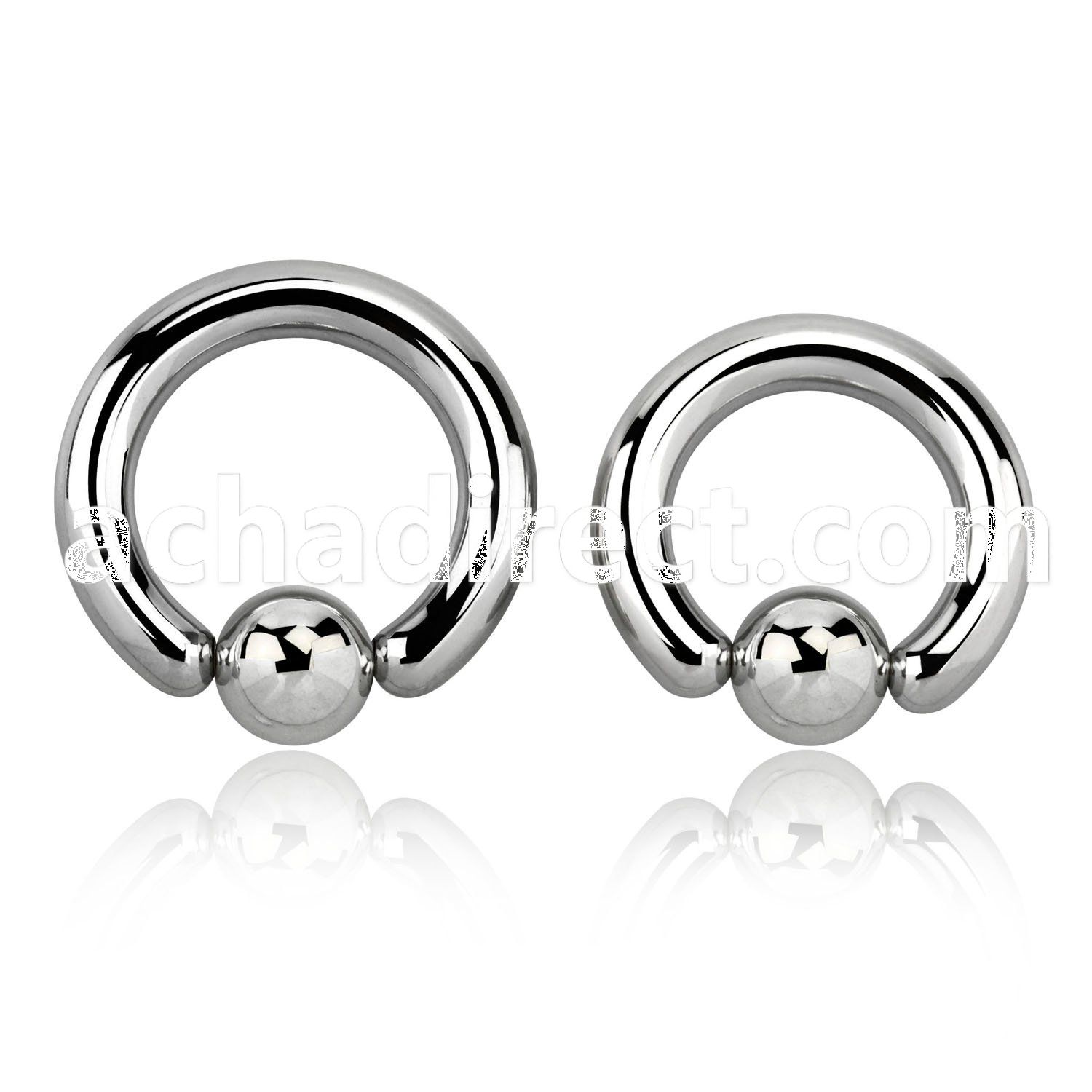 bcr6 4mm 316l steel ball closure ring with an 8mm ball