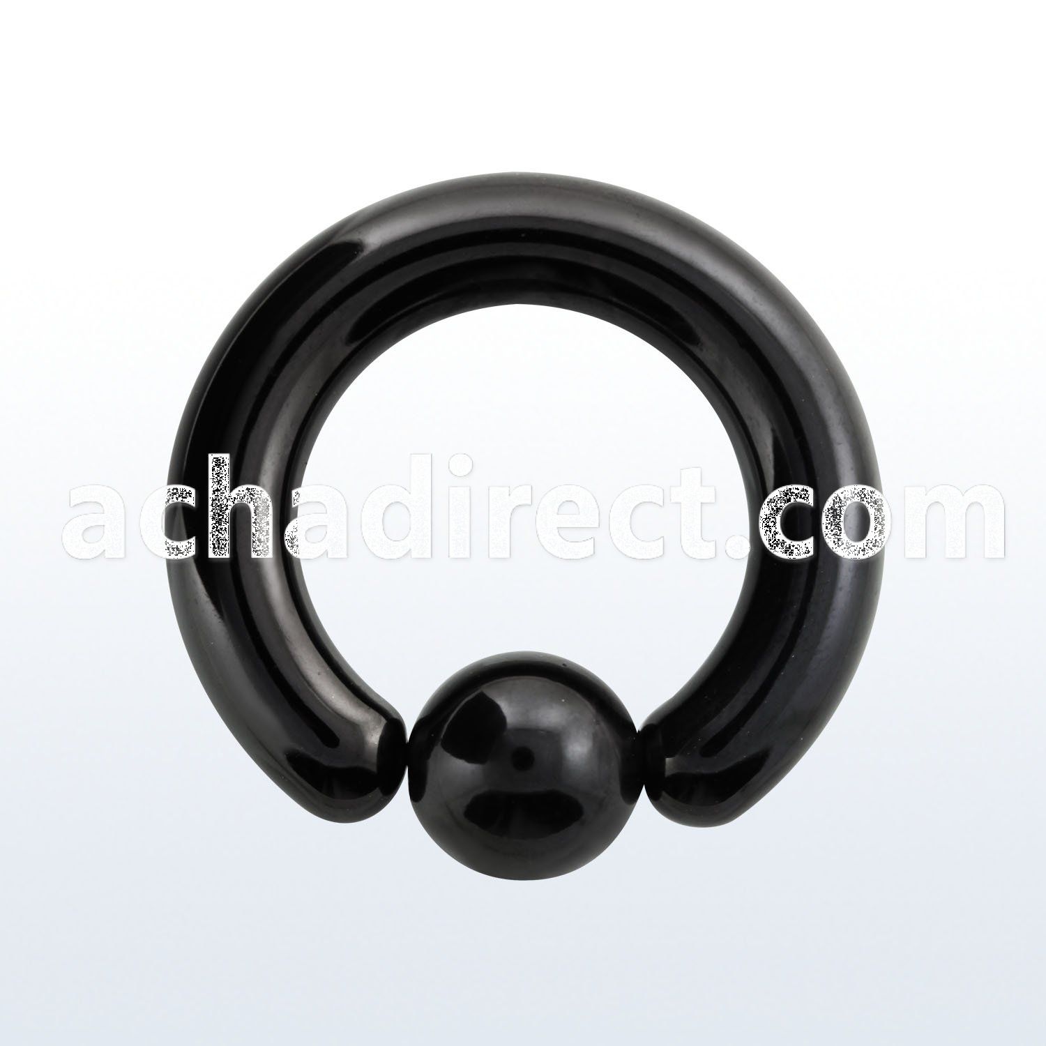 bcrt0 black pvd 316l steel ball closure ring w 10mm ball