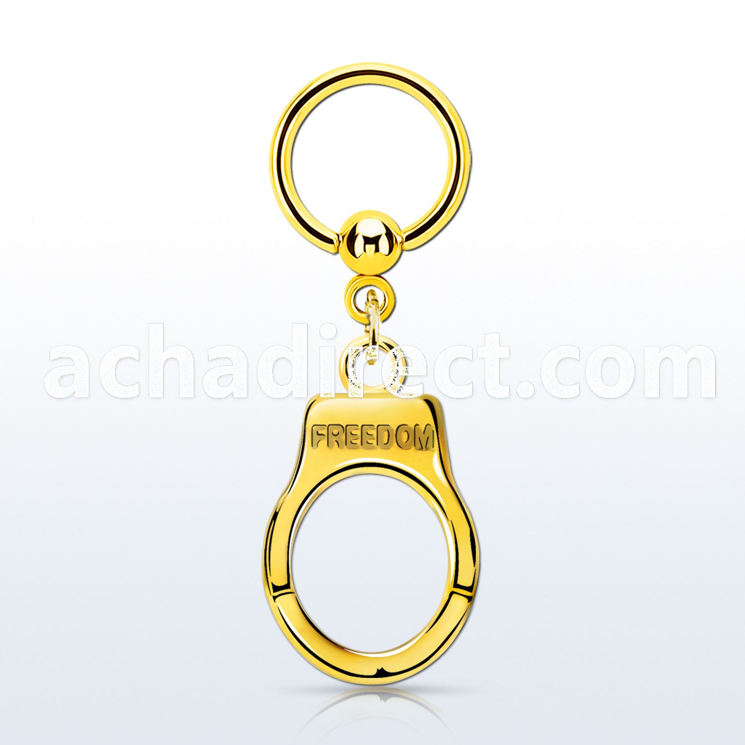 bcrtg765 anodized steel ball closure ring 1.6mm dangling handcuff