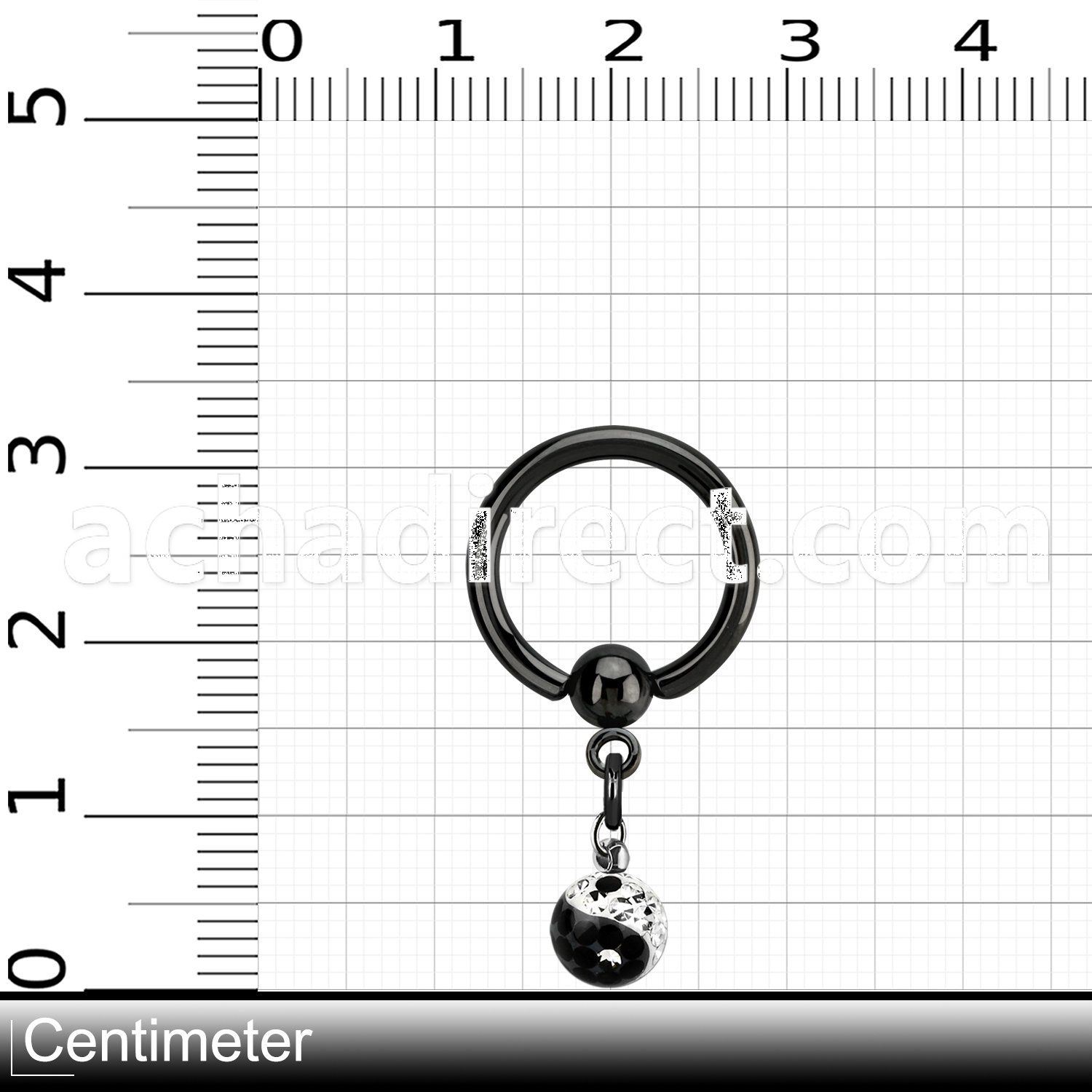 bcrtgfr black steel bcr 1.6mm w ying yang ferido ball