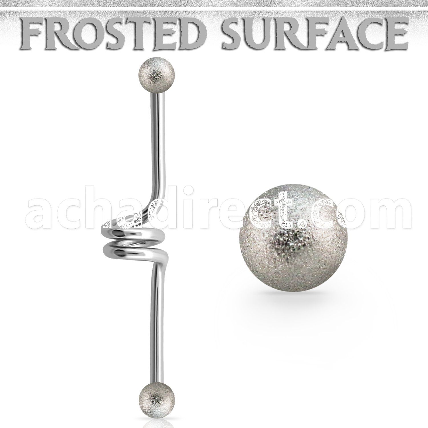 bdcfo4 steel industrial twister barbell 5mm frosted steel balls