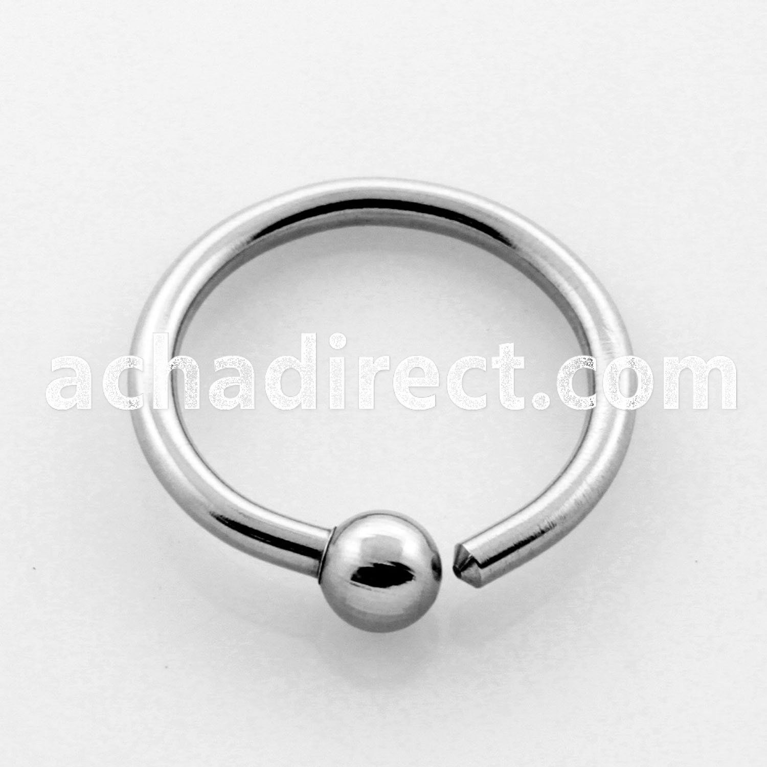 bedrs 316l steel 1 2mm fixed bead ring with a 2mm ball
