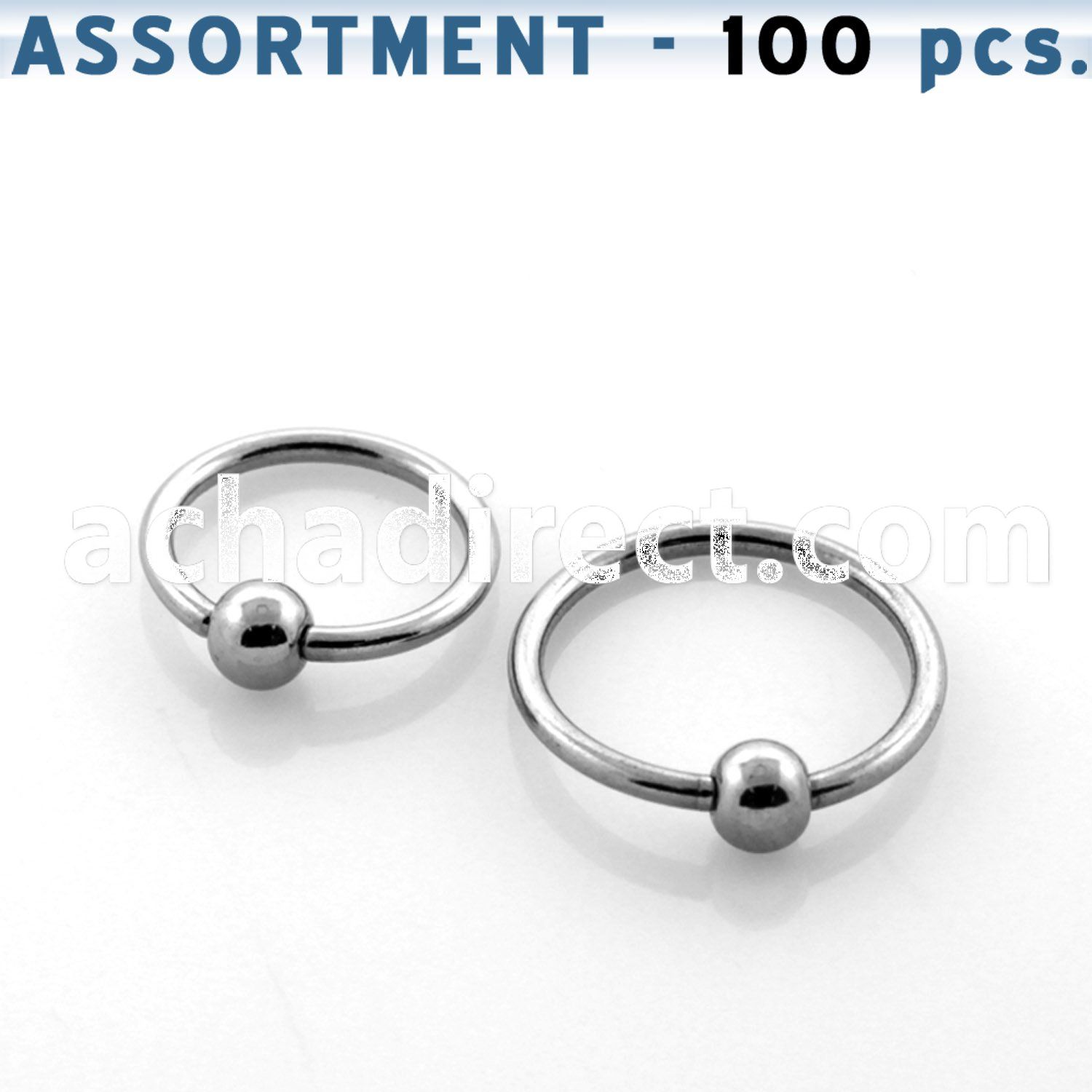 blk107 bulk of 316l steel ball closure rings with a 2 5mm ball