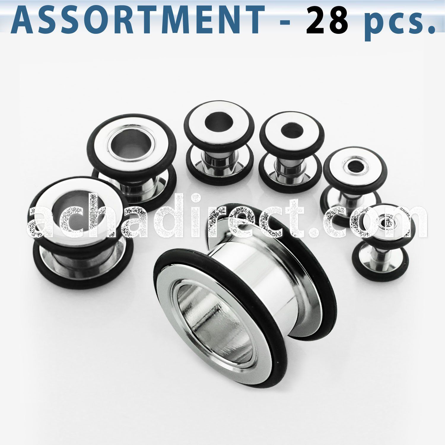 blk179 screw fit tunnel plugs with decorative rubber o ring