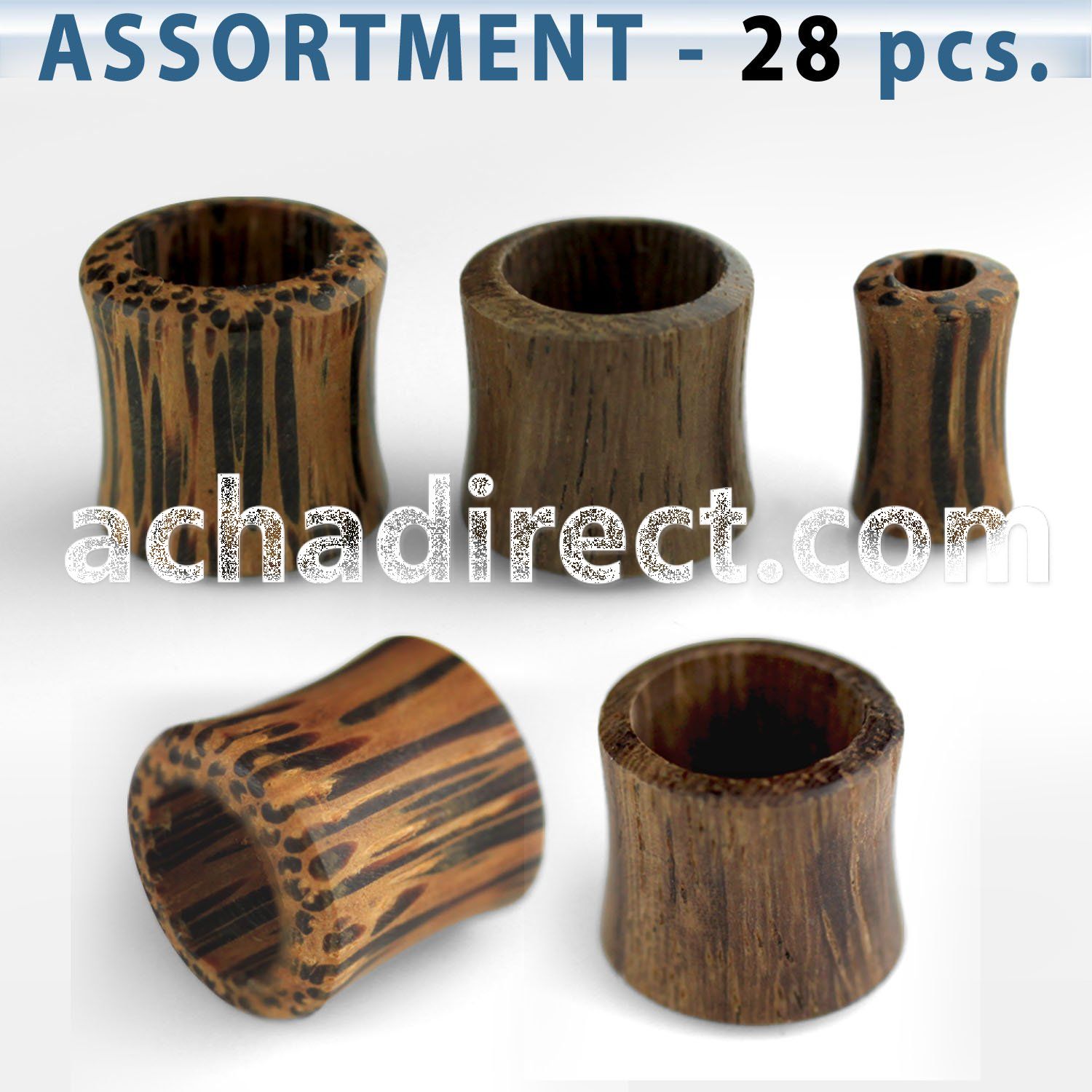 blk214 double flared coconut sono 3 12mm wood flesh tunnel