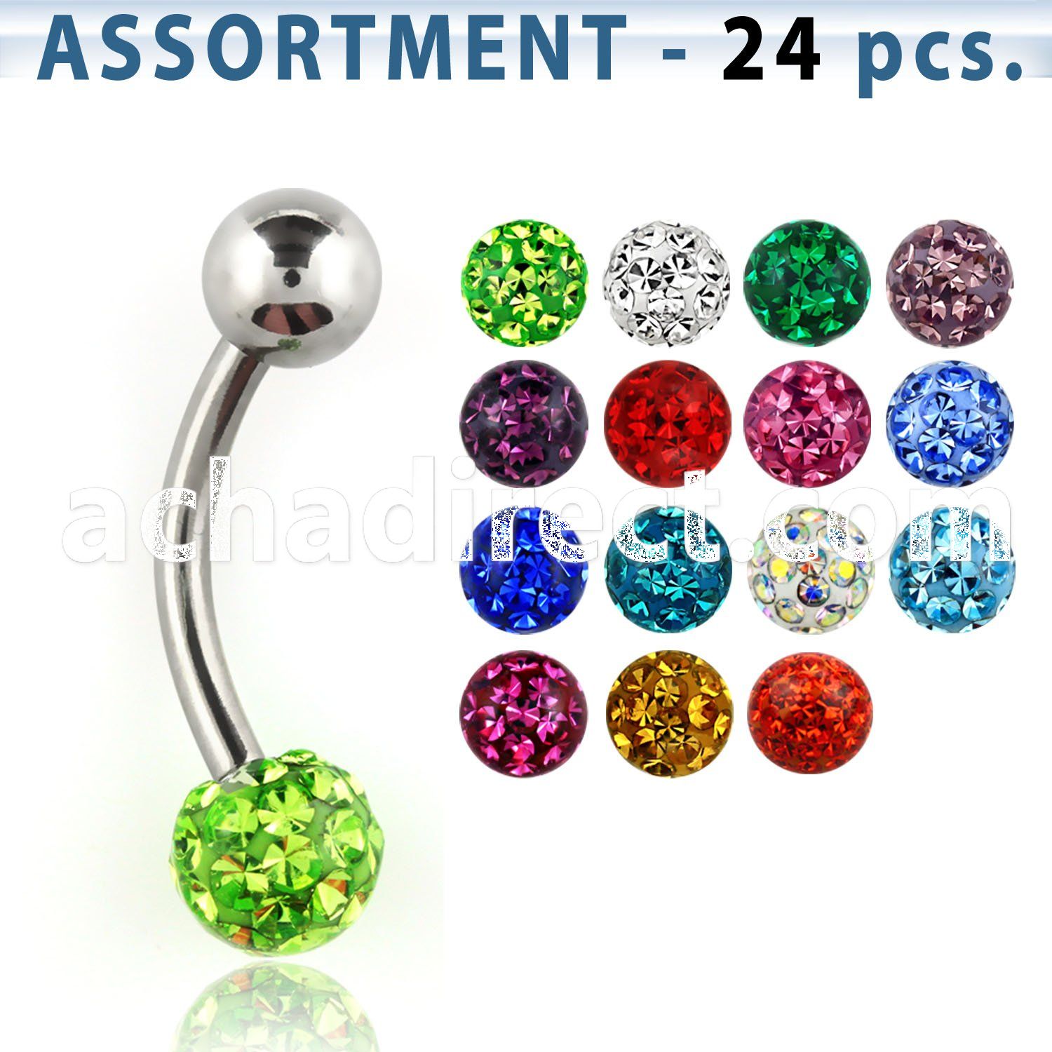 blk280 316l steel belly banana w 5 6 mm ball w resin