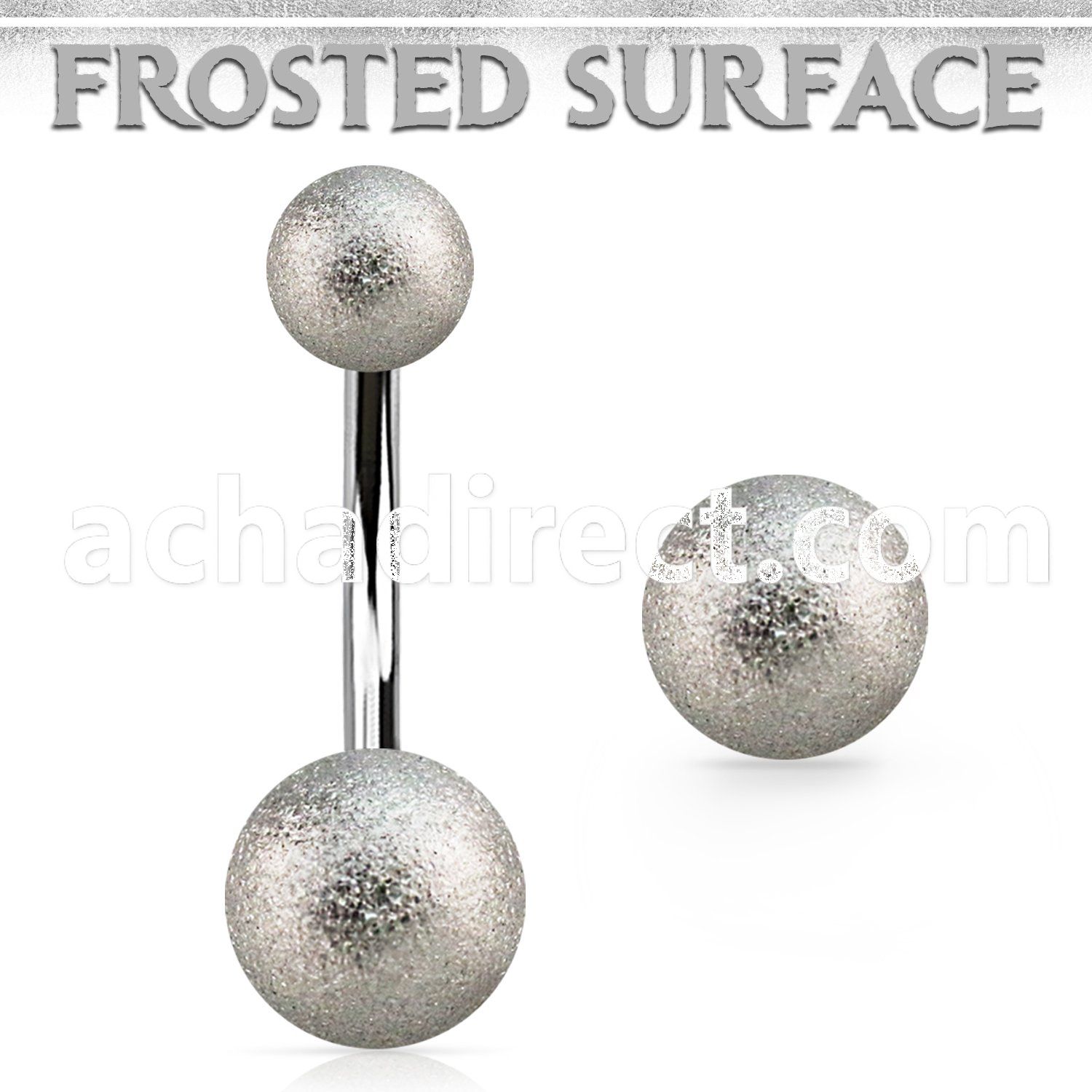 bn2fog 316l steel belly banana with 5 8mm frosted steel balls