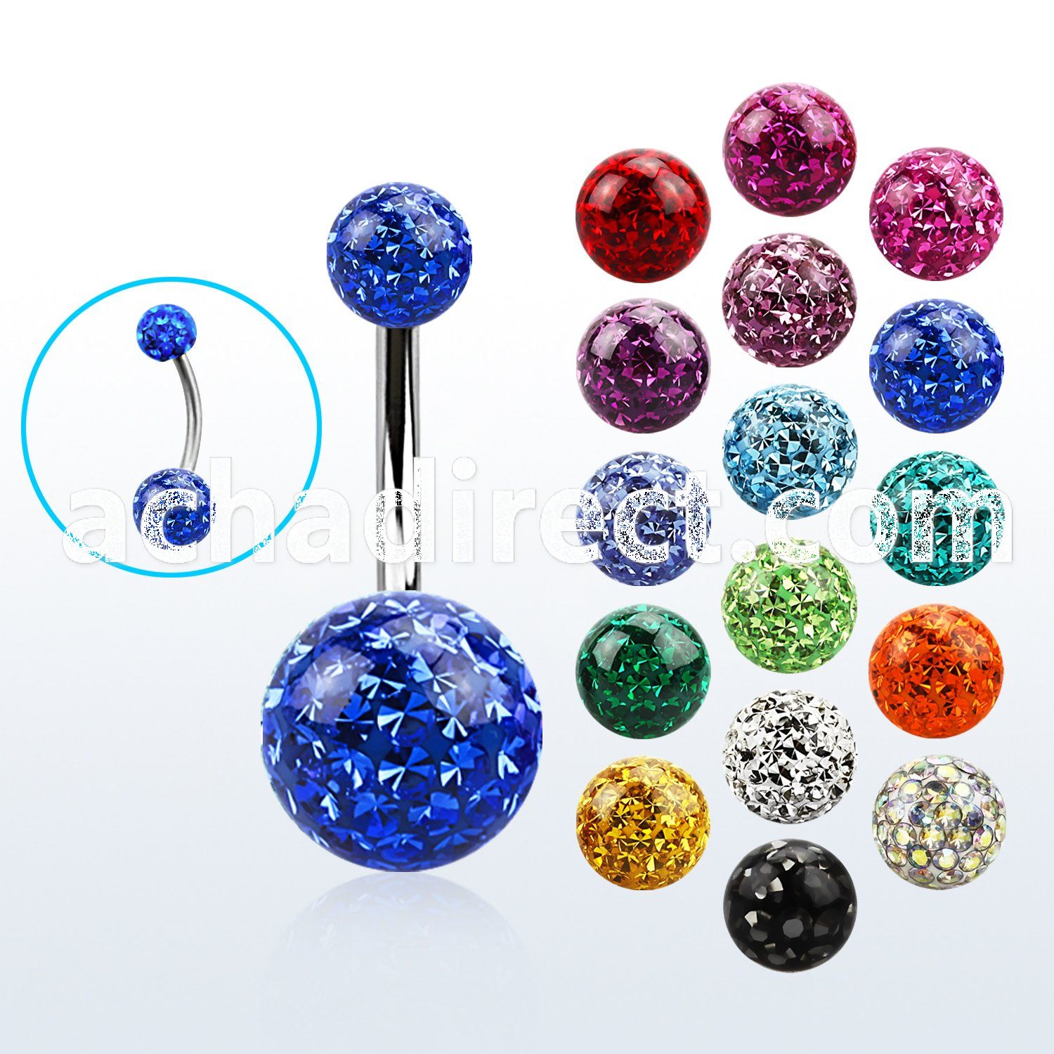 bn2fr105 316l steel belly banana with multicrystal ferido ball