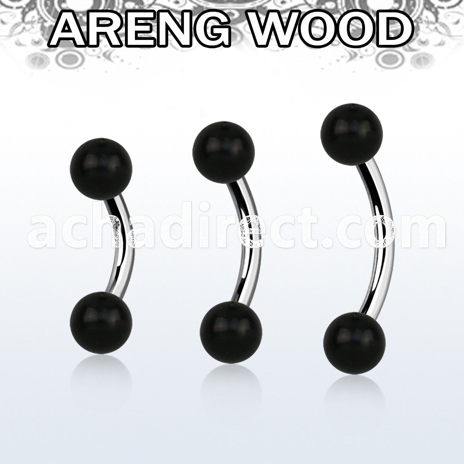 bnar5 organic belly banana w steel post w 5mm areng wood balls