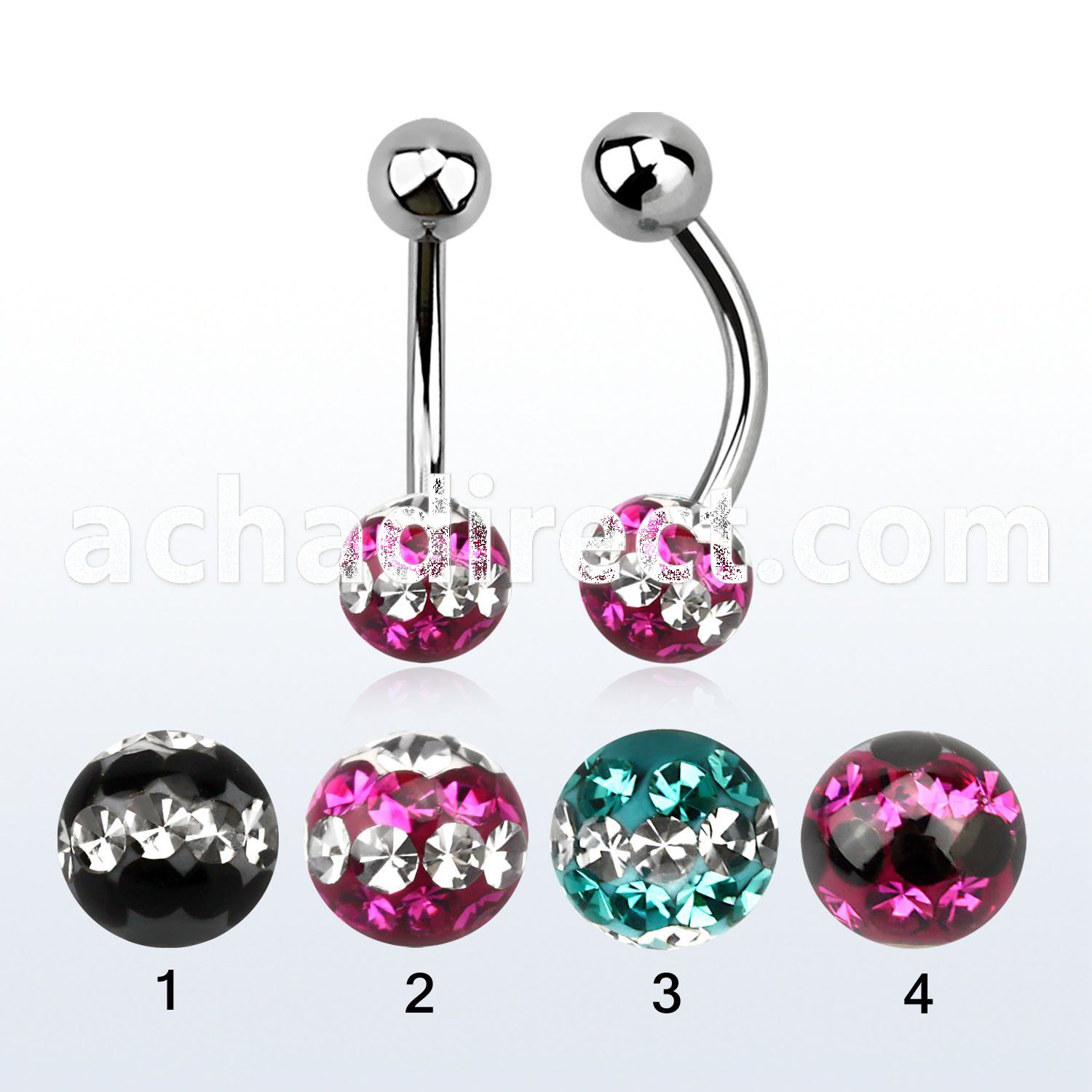 bnfr6d 316l steel belly banana w tri line ferido ball resin