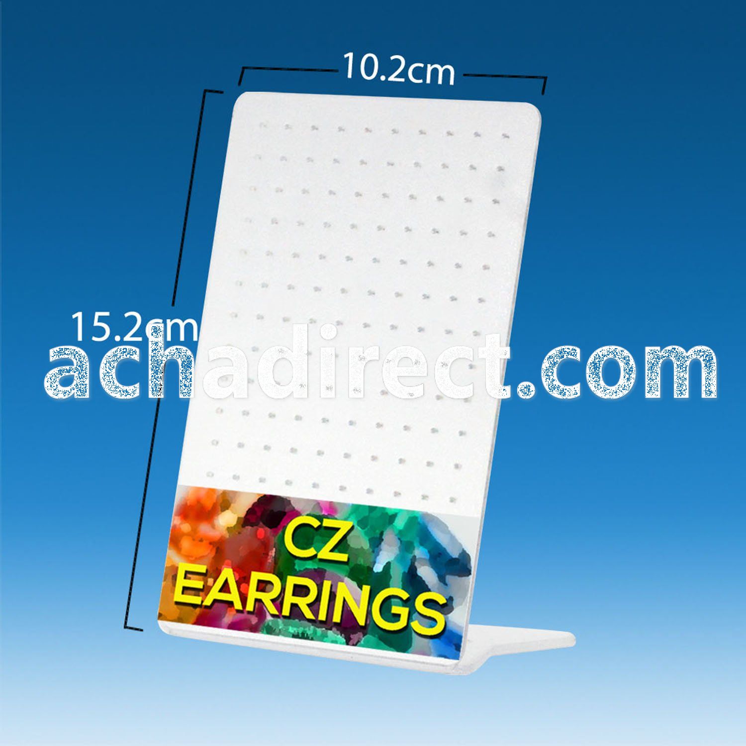 br7 clear acrylic empty display for 60 pairs of ear studs