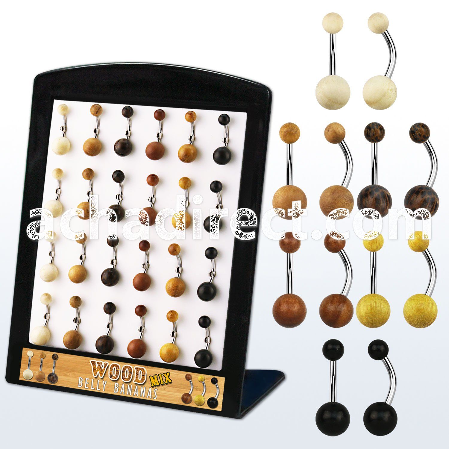 brbngw1 display w organic belly bananas w assorted wood balls