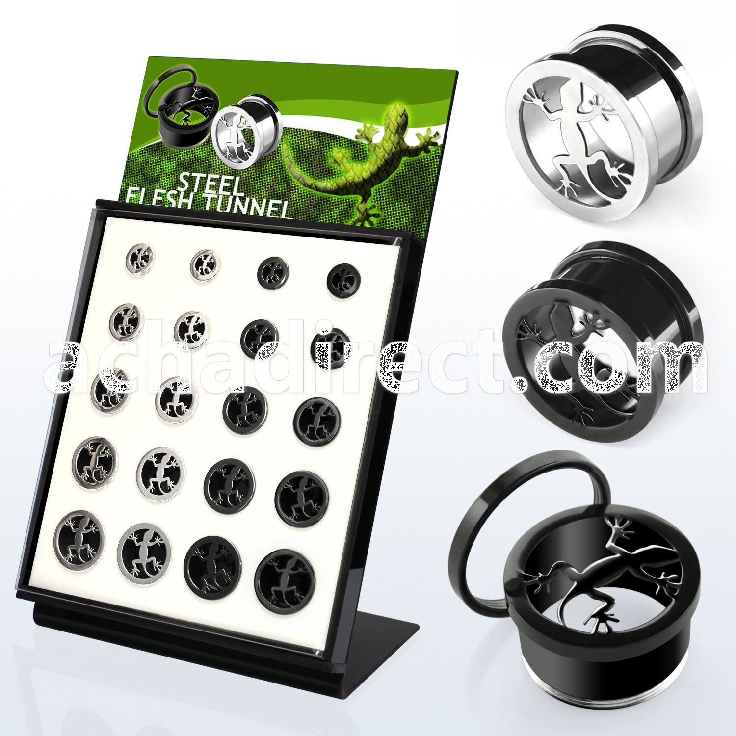 brpg147a board w polished steel screwfit tunnel w lizard logo