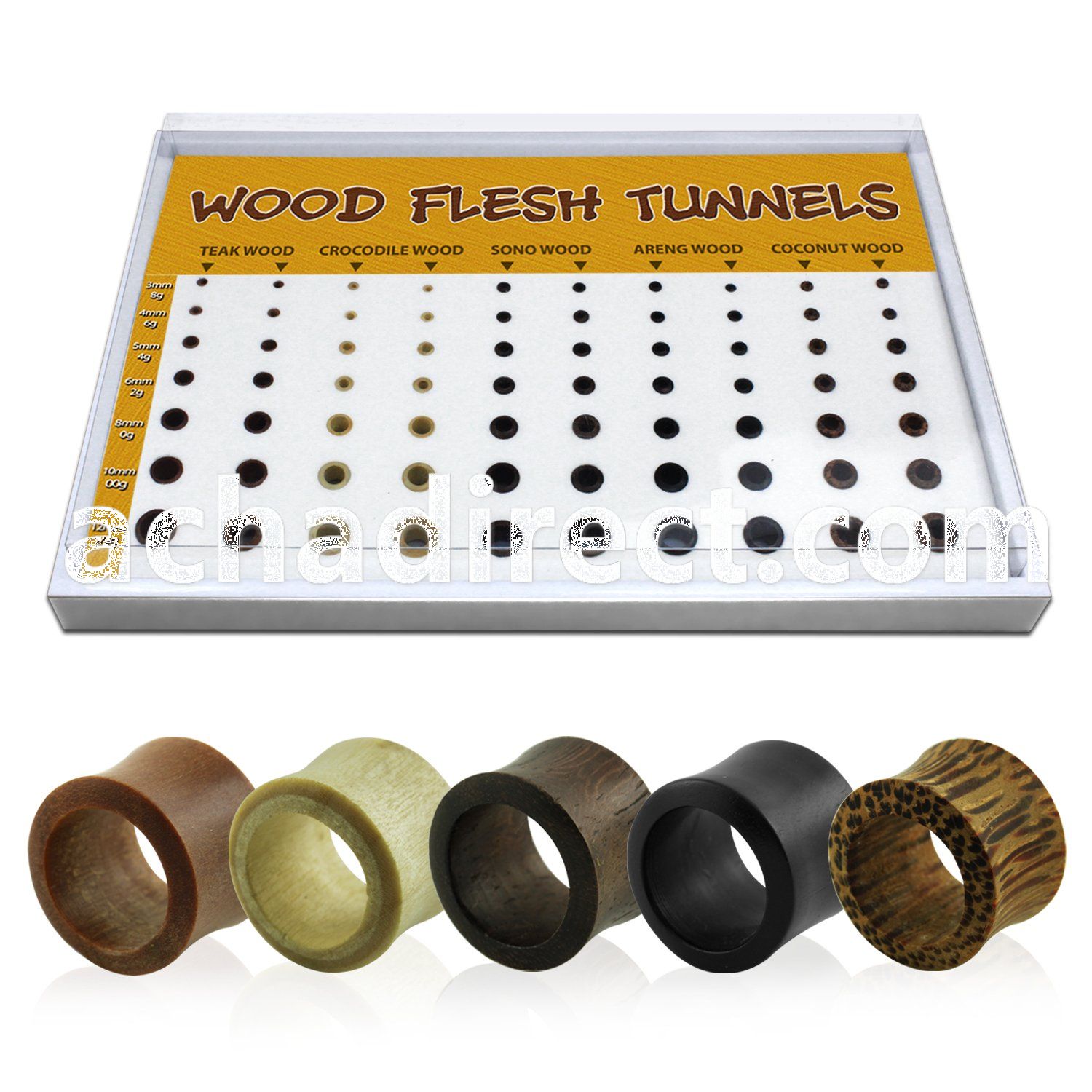 brpg95 assorted organic wood double flare tunnels