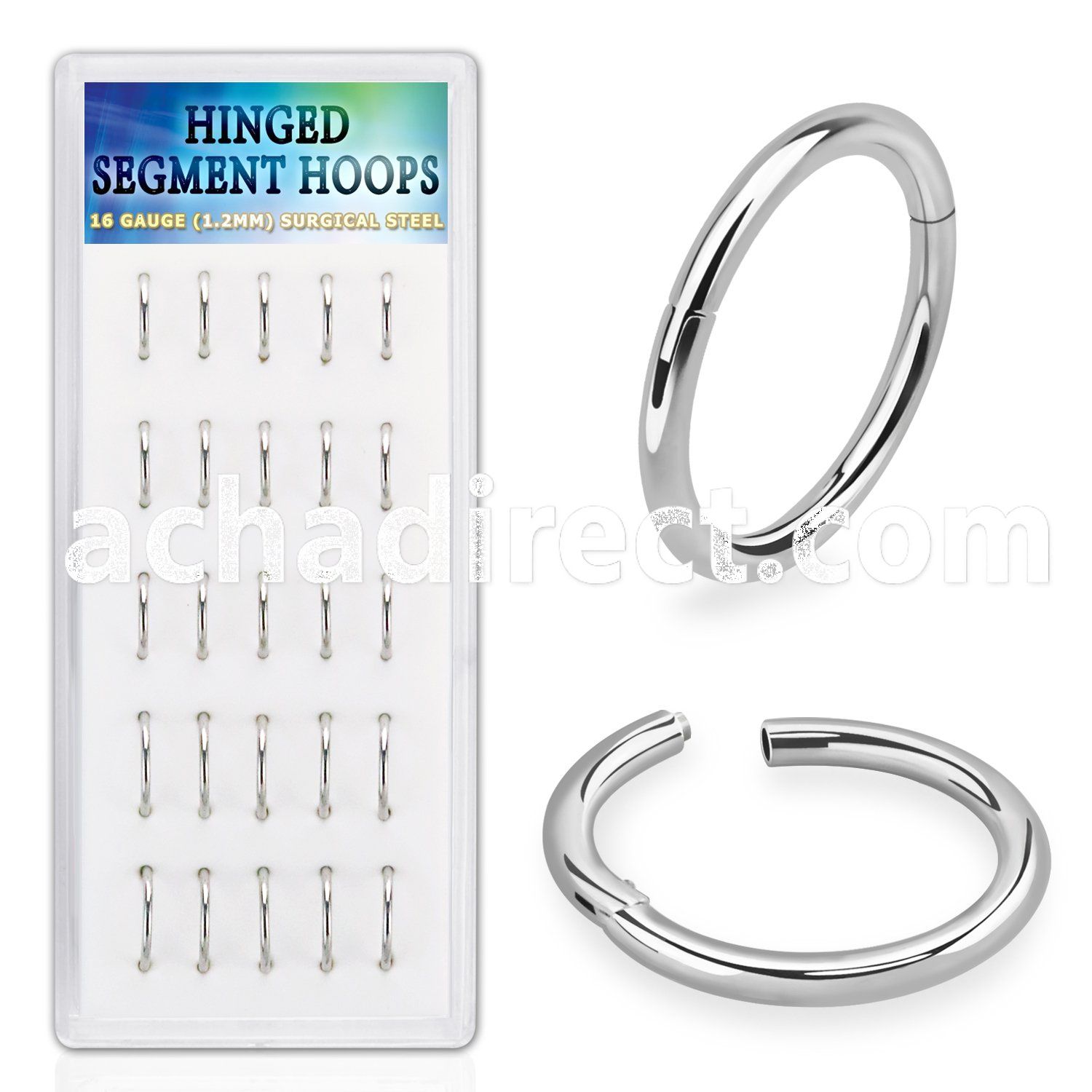 bxsegh1 316l steel hinged segment rings 25pcs