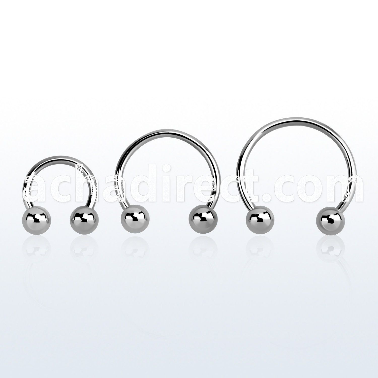 cbeb4 surgical steel circular barbell w 2 4mm balls