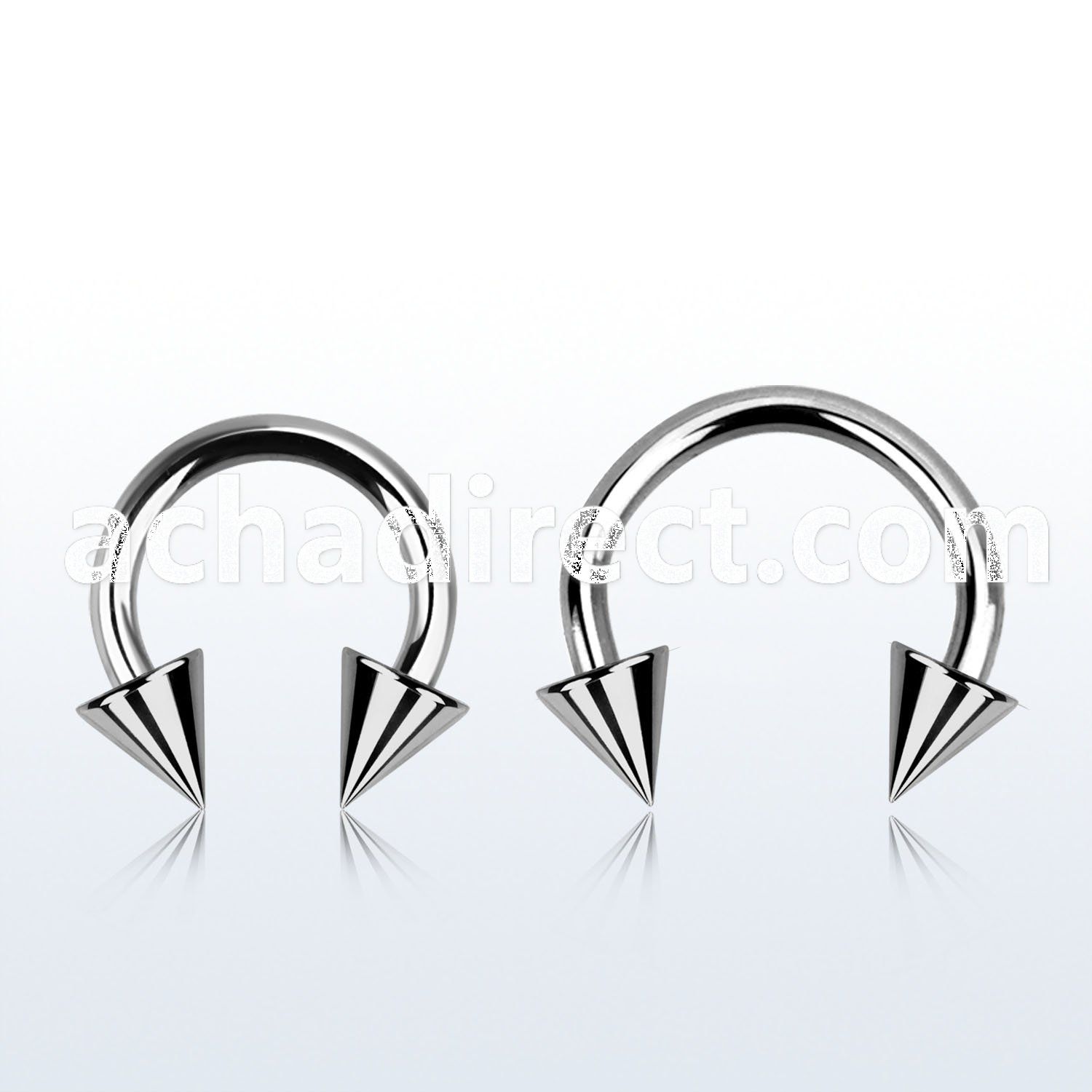 cbecn4 316l steel circular barbell 16g 1 2mm with two 4mm cones