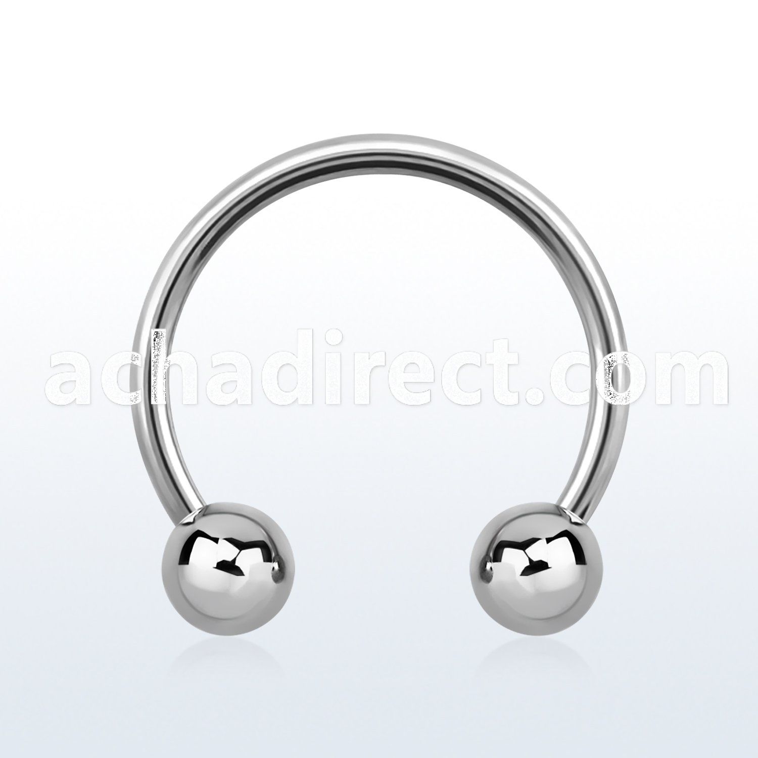 cbg 316l steel circular barbell with two 5mm balls