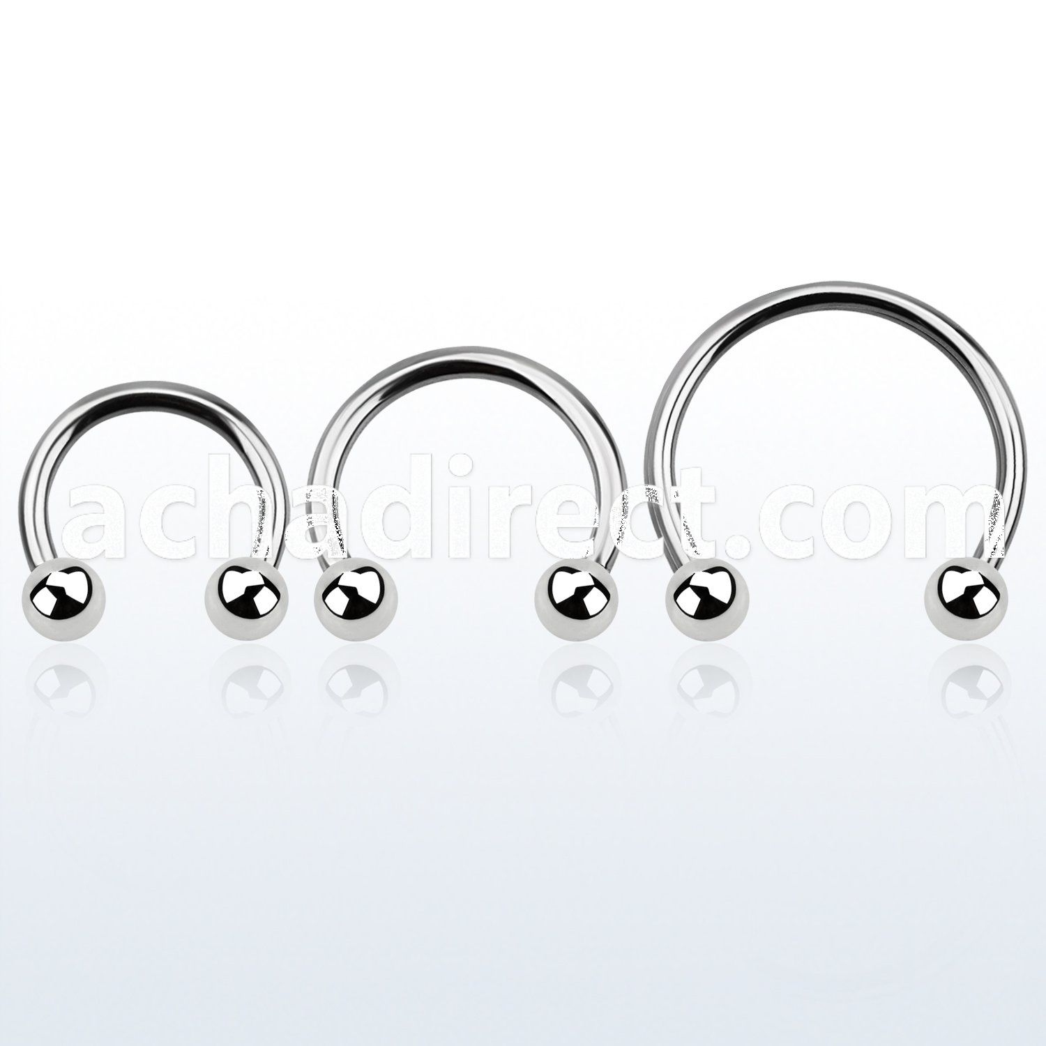 cbmb5l xxl steel circular barbell, 14g w 5mm balls