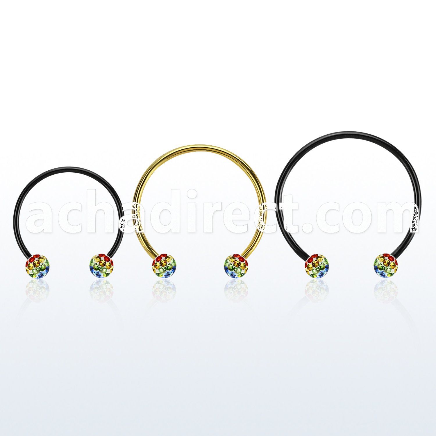 cbmtfg5l xxl black steel cbr 5mm multi crystal balls w rb colors 