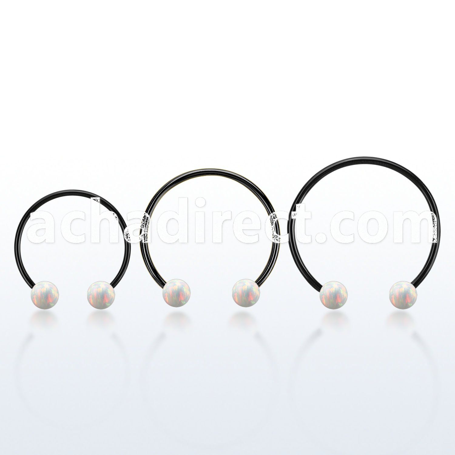 cbmtop5l xxl anodized steel cbr, 14gw 5mm synthetic opal balls