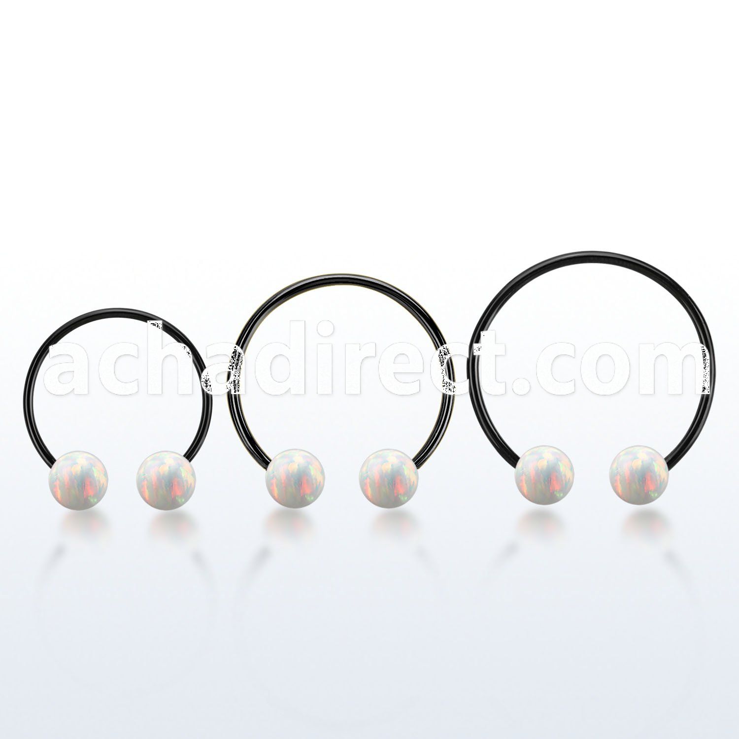 cbmtop8l xxl anodized steel cbr, 14gw 8mm synthetic opal balls