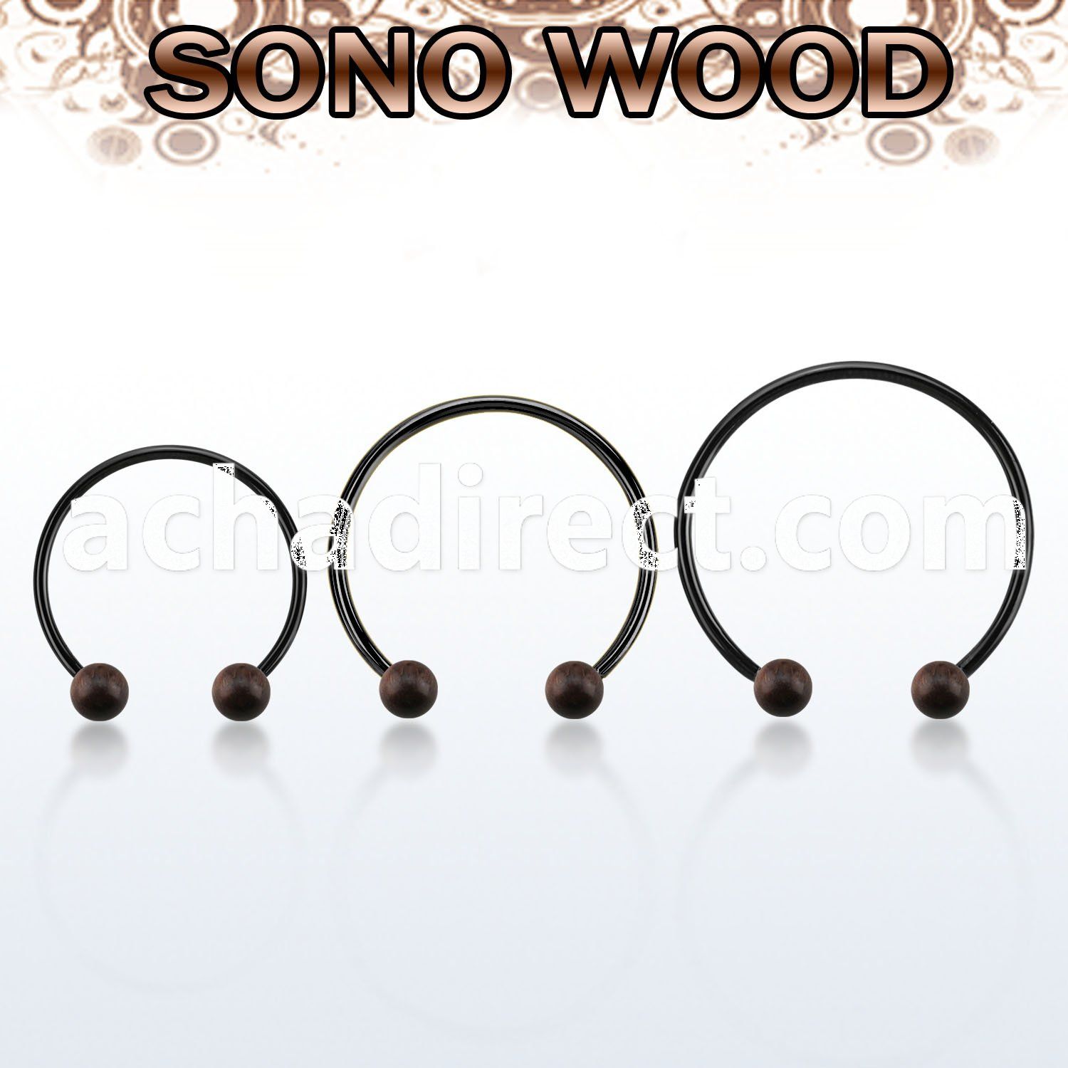 cbmtsn5l xxl anodized steel cbr, 14g w 5mm sono wood balls