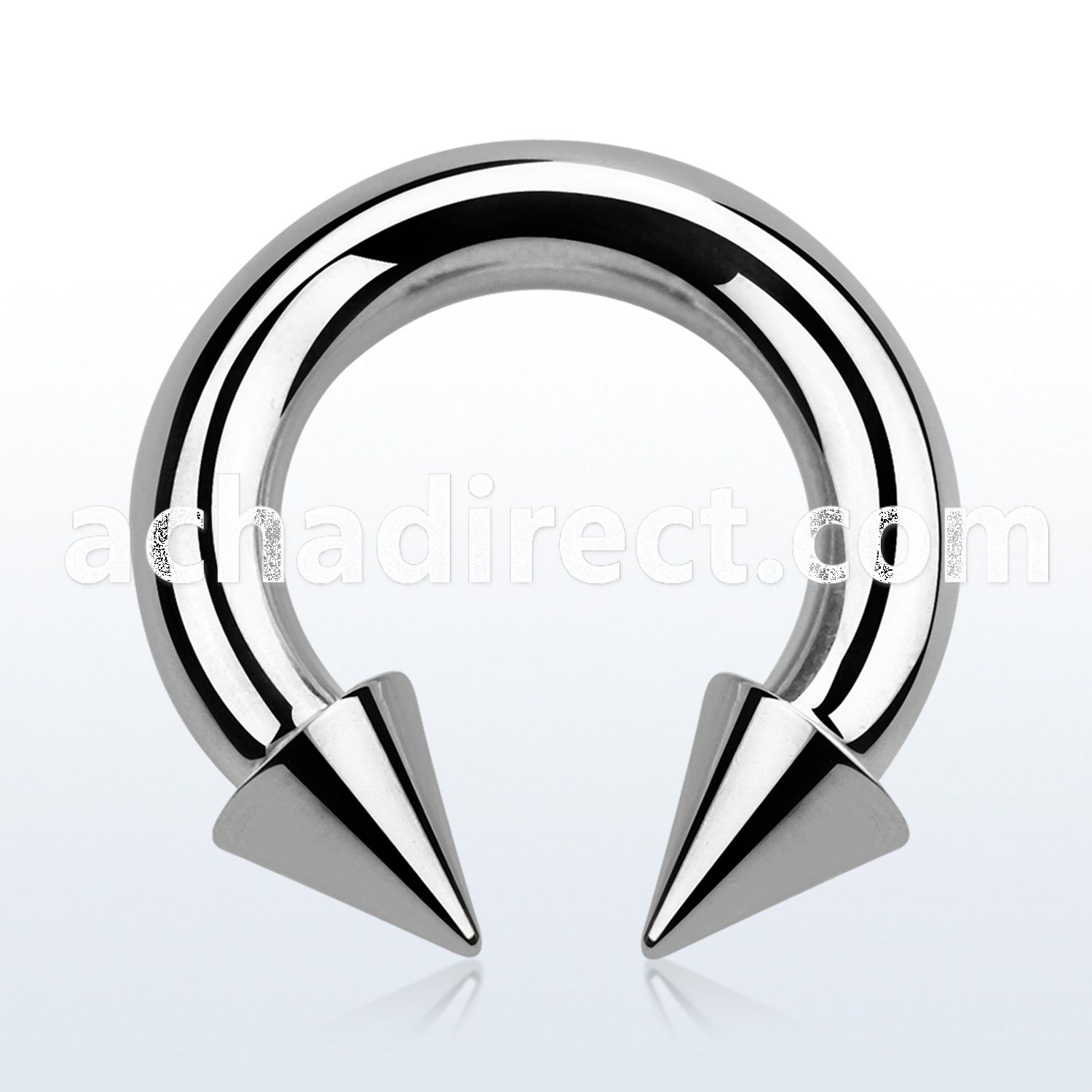 cbrcn6 316l steel 4mm circular barbell with internal 7mm cone