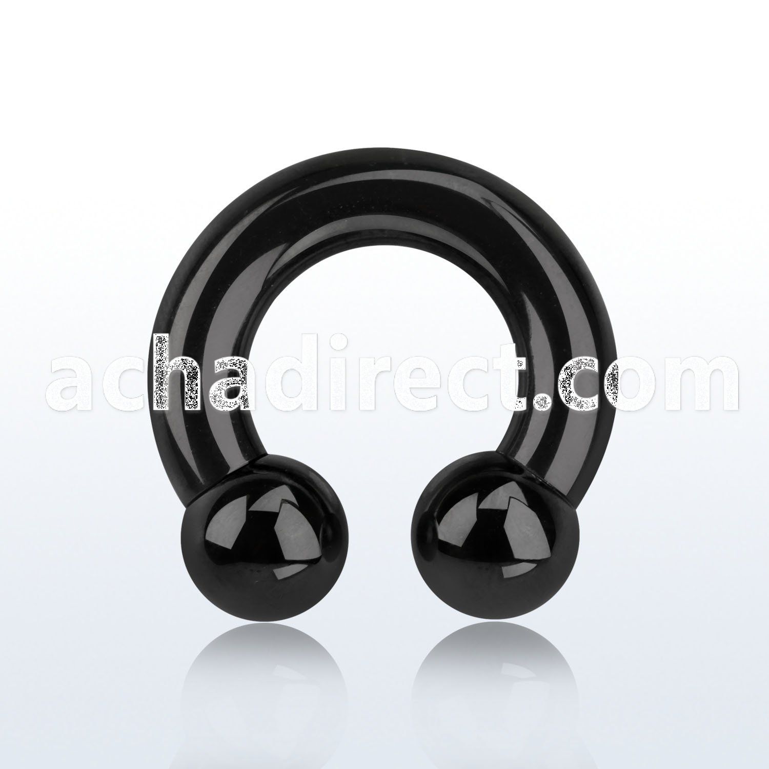 cbrt2 pvd 316l steel 6mm circular barbell w intern 10mm balls