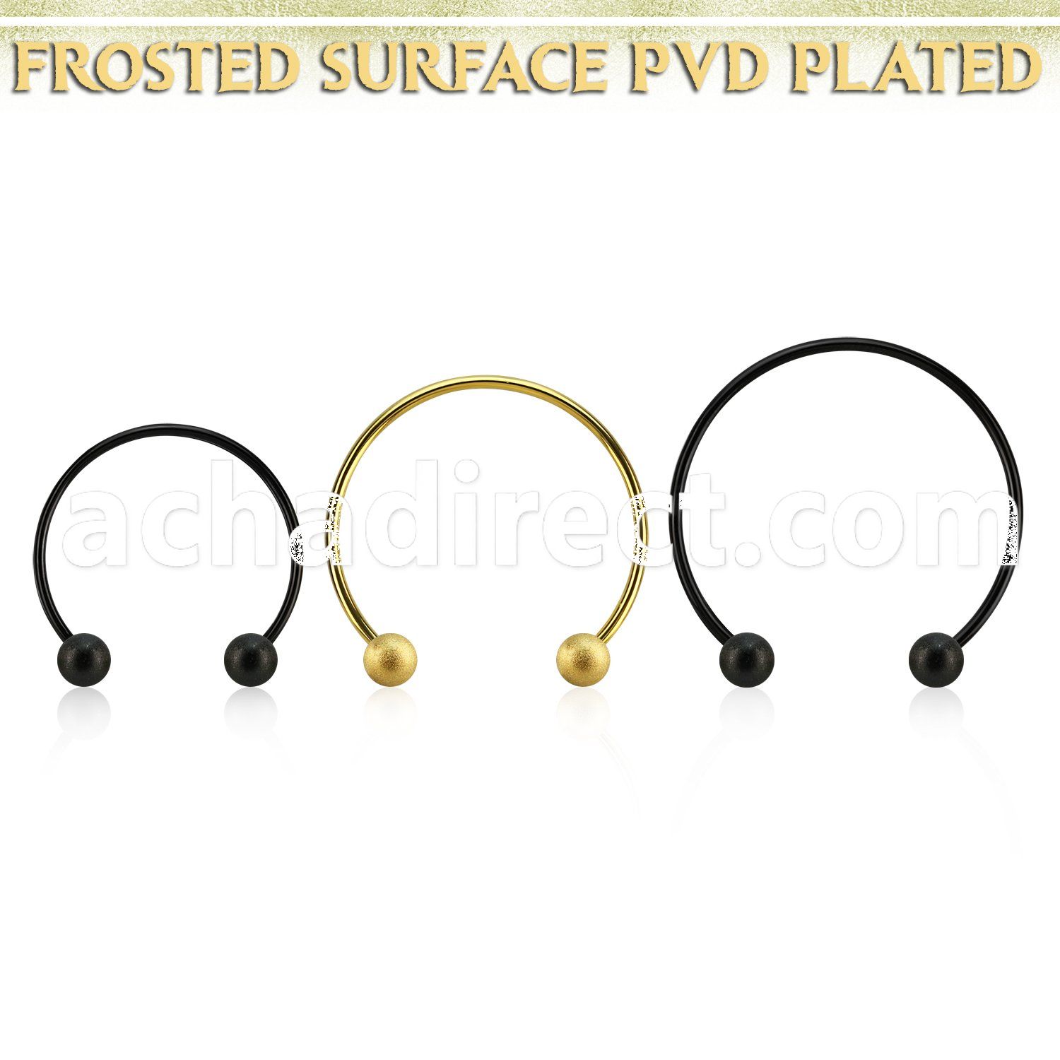 cbstfo3l xxl anodized steel cbr, 16g w 3mm frosted steel balls