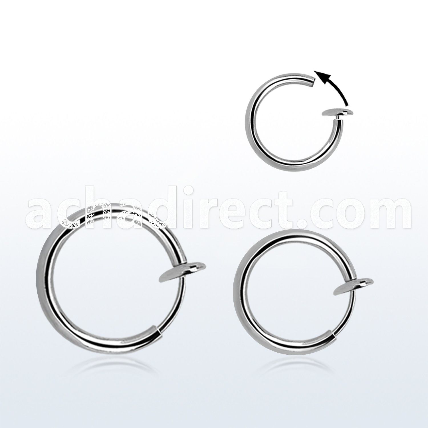 clpx pair of spring loaded non piercing illusion clip