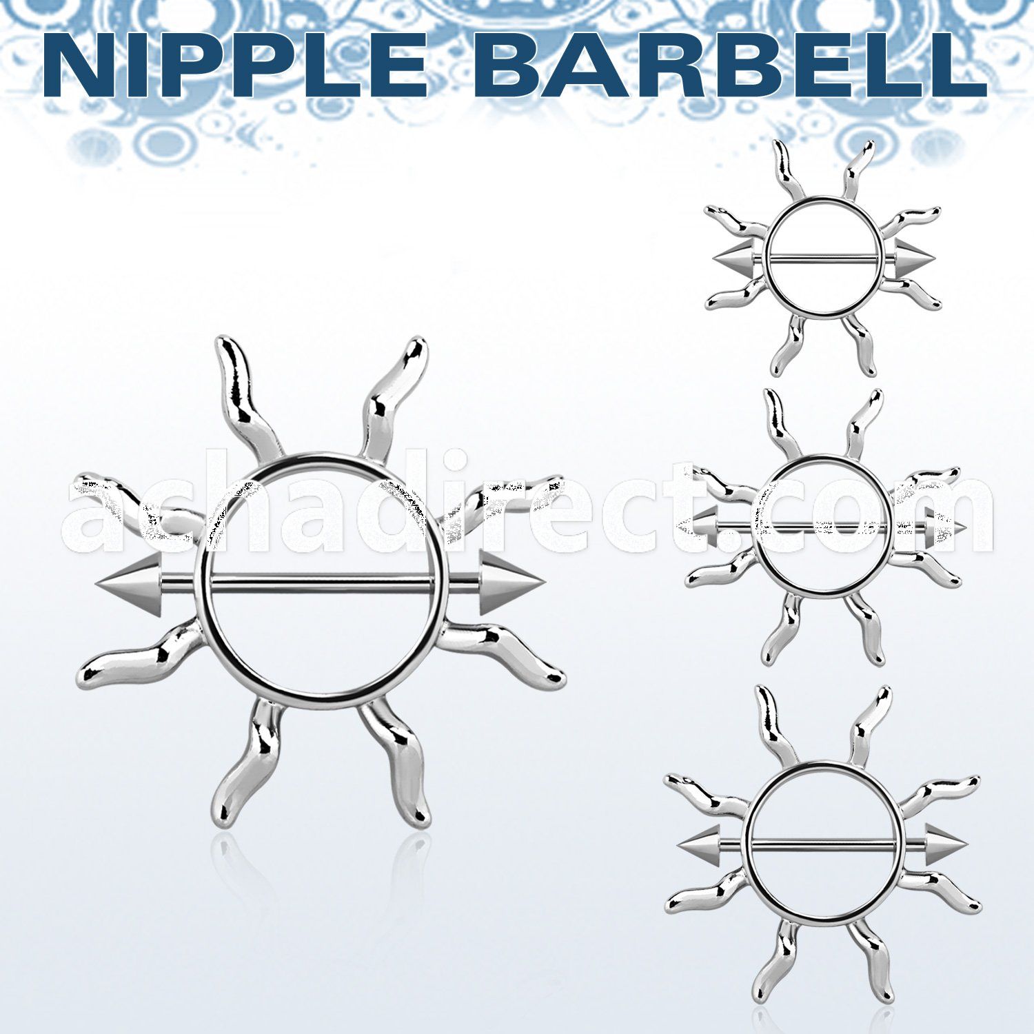 cnnp104 janet jackson nipple shield w 316l steel barbell w cones