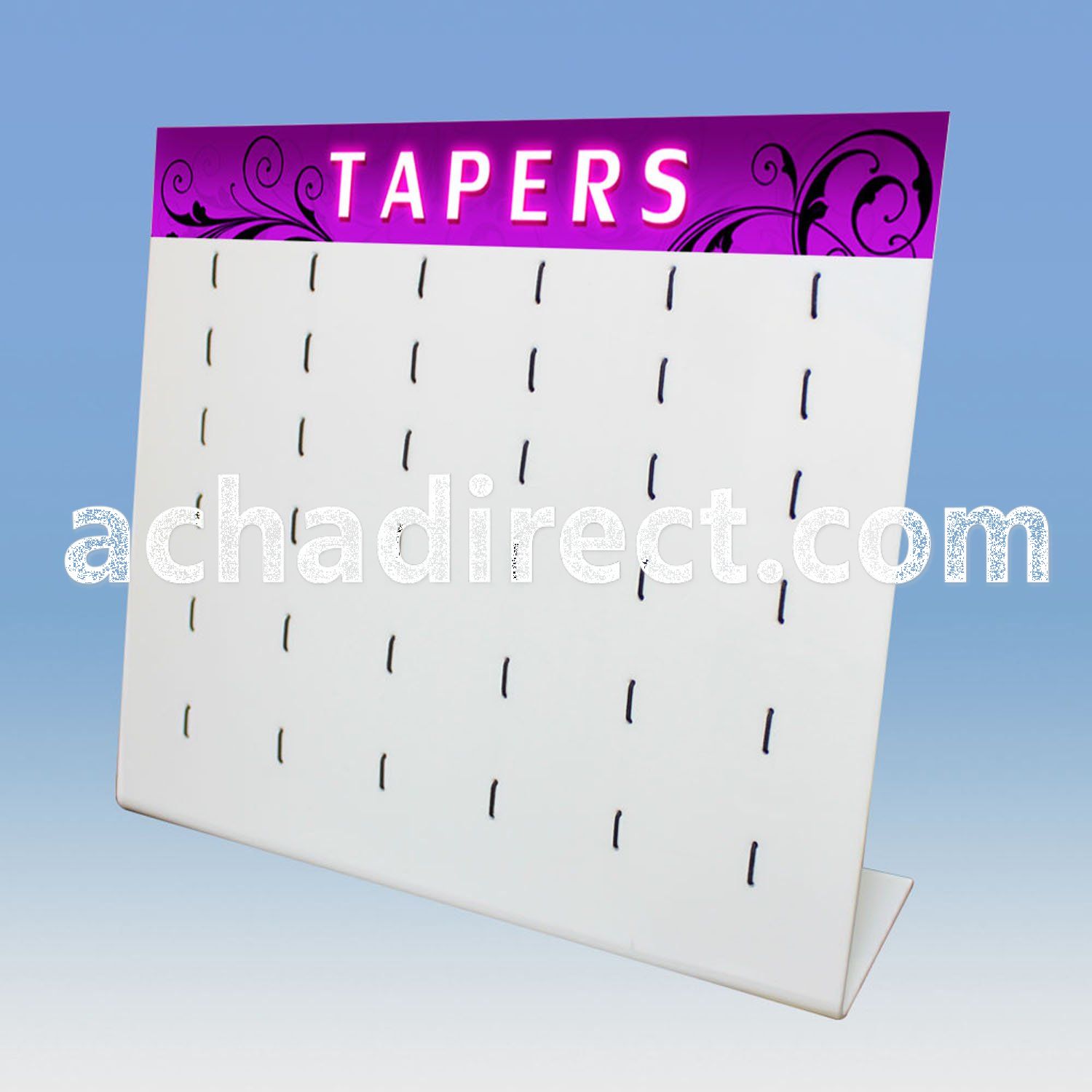 dac32 empty display with rubber string for taper spiral