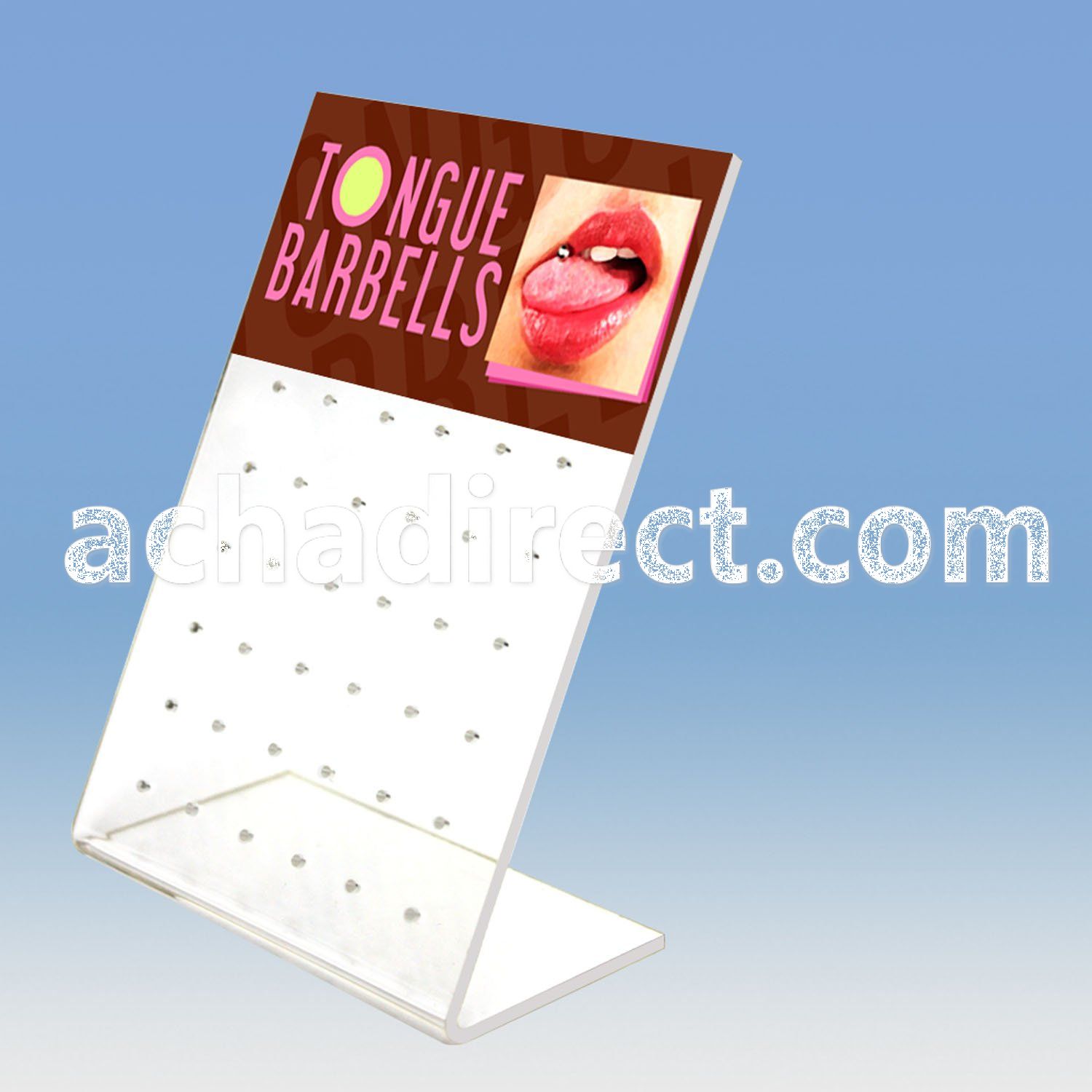 dac36 empty display with 36 holes for tongue piercing