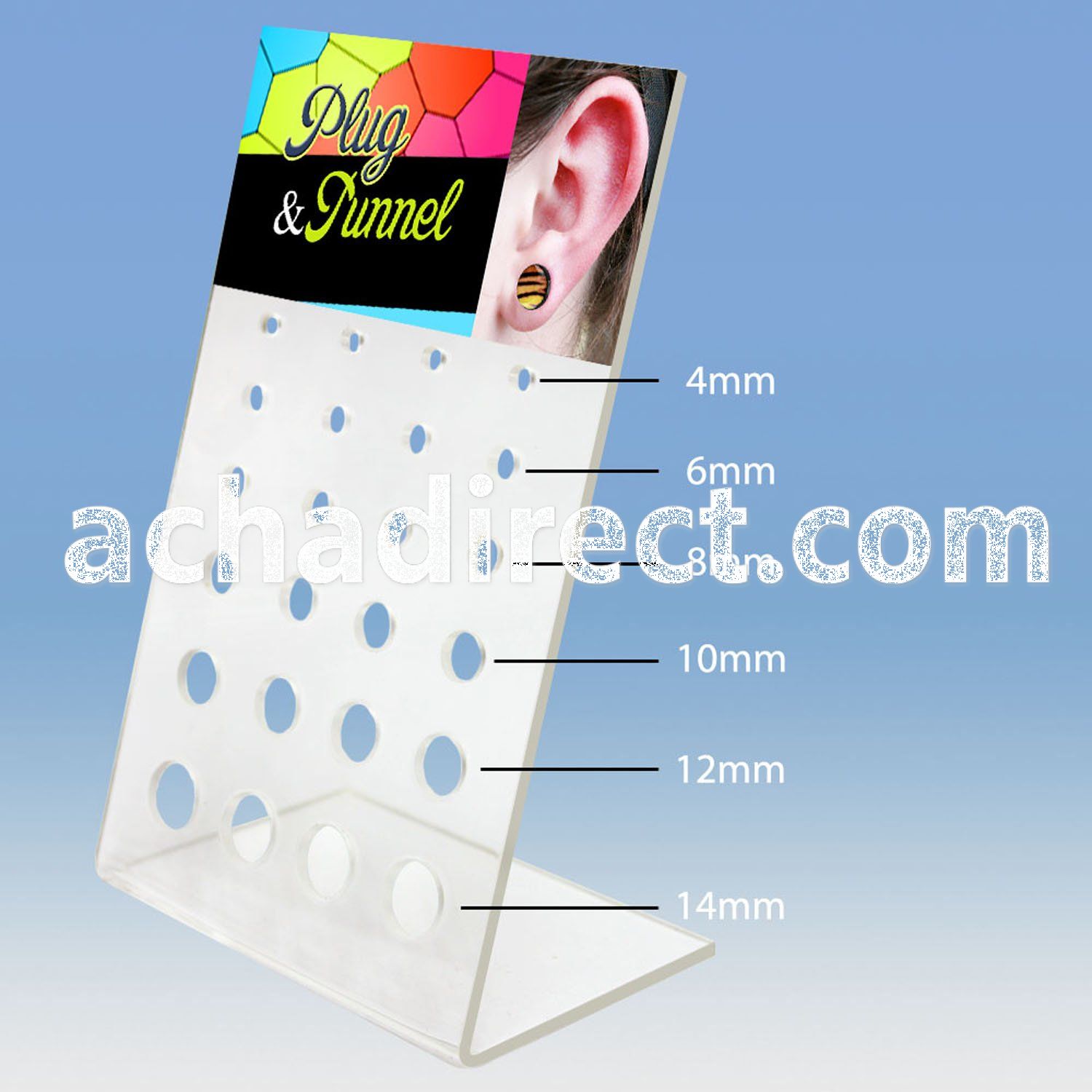 dac85 empty display w holes for screw fit plug tunnel