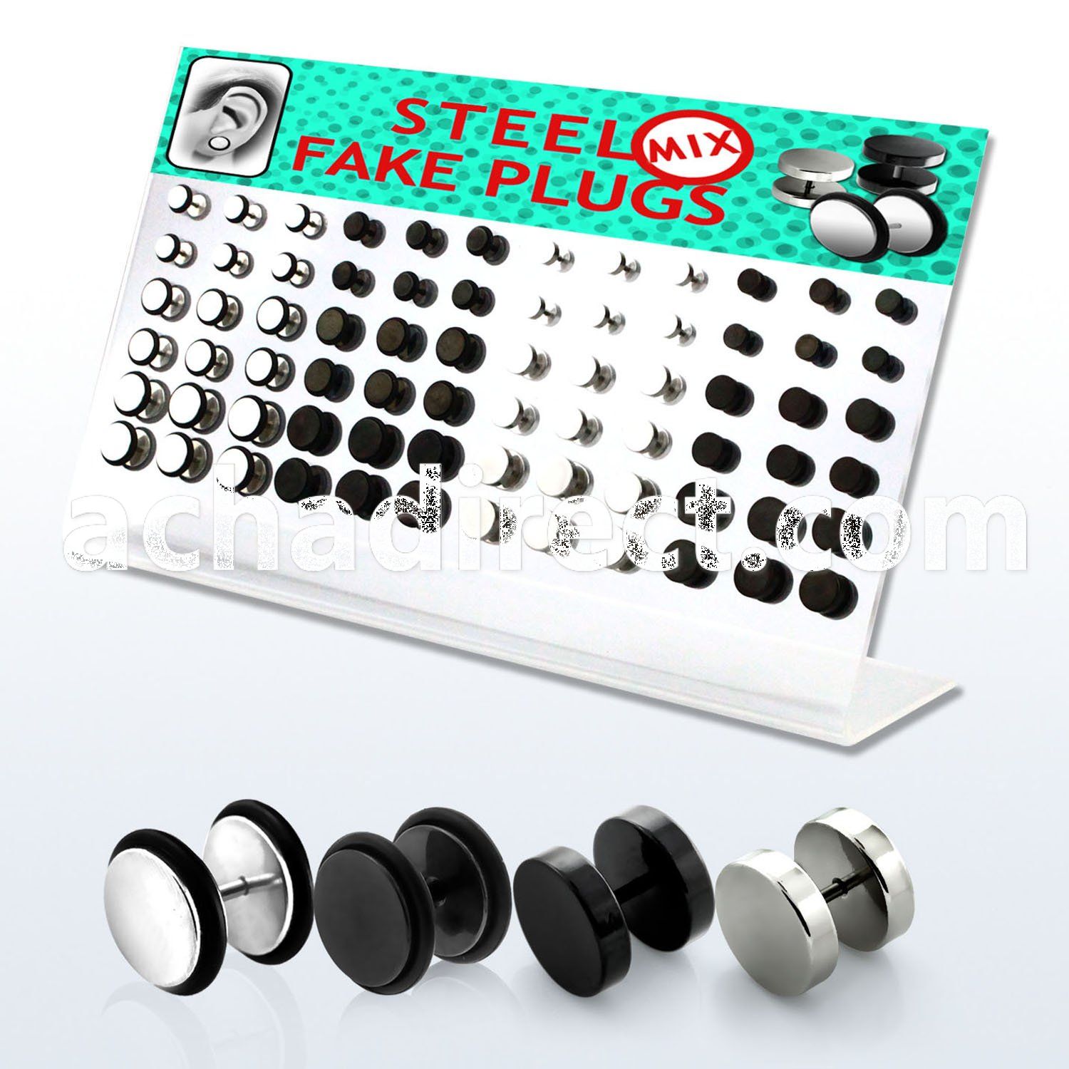 dacb90 board of b w anodized steel fake plug w w o o ring