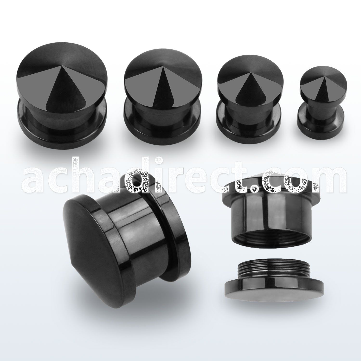 dhtp anodized steel internal thread stash plug w spiked top