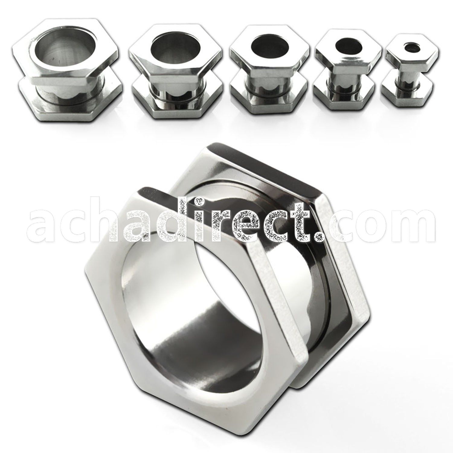 fqpg polished hexagon screw nut 316l steel screw fit tunnel
