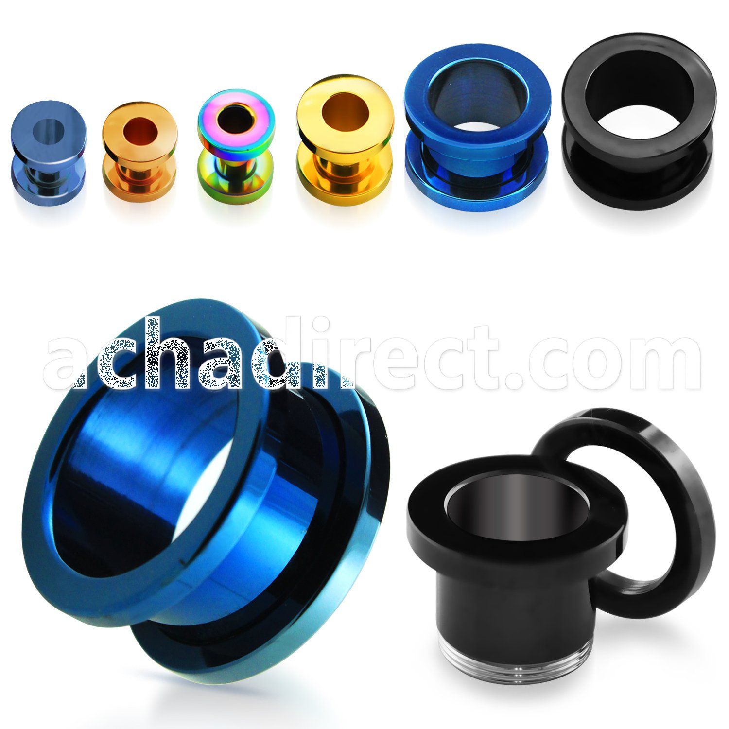 ftpg pvd plated surgical steel screw fit flesh tunnel