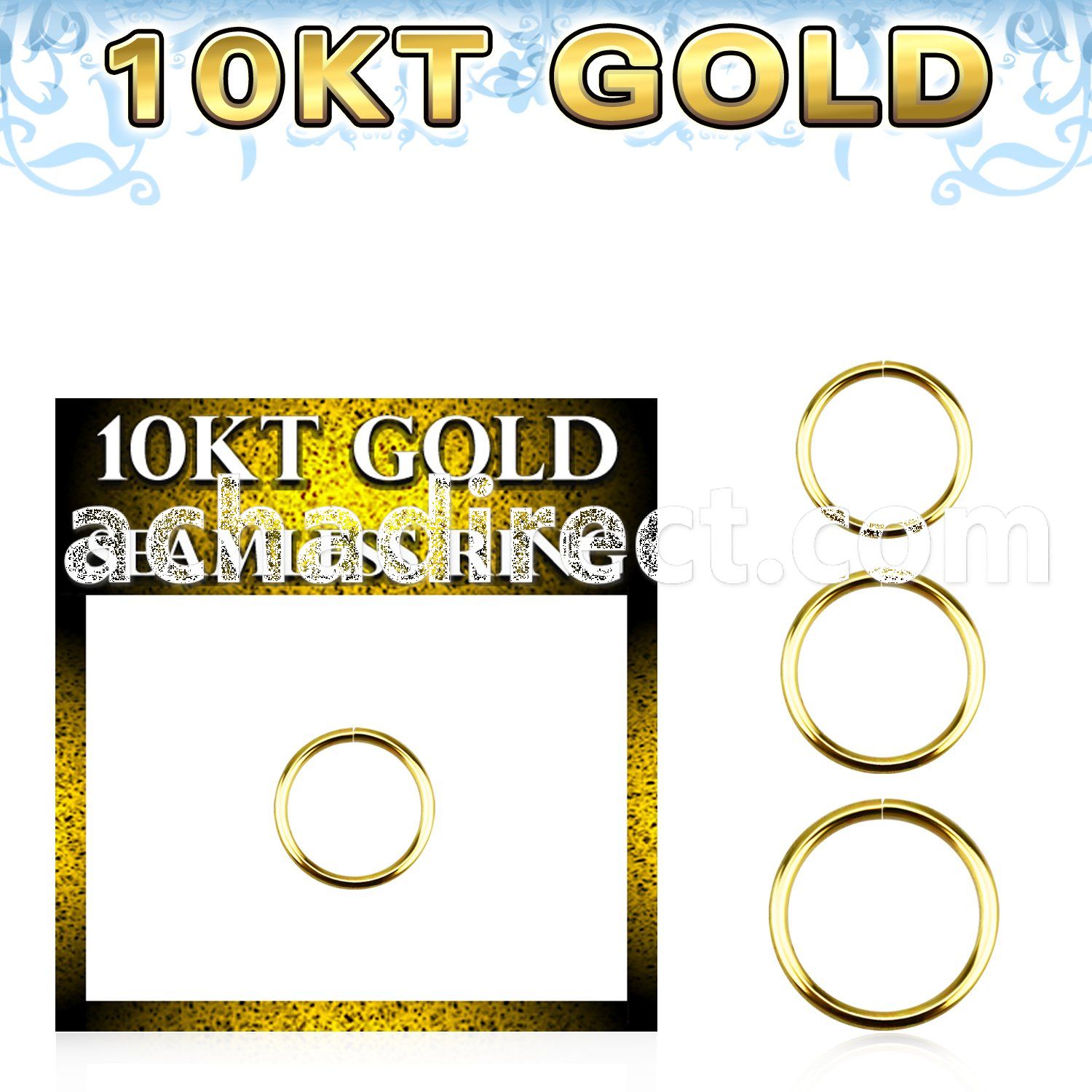 gisel20 10k gold seamless ring